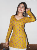 Vira Ful Sleeved Corset Back Kurti