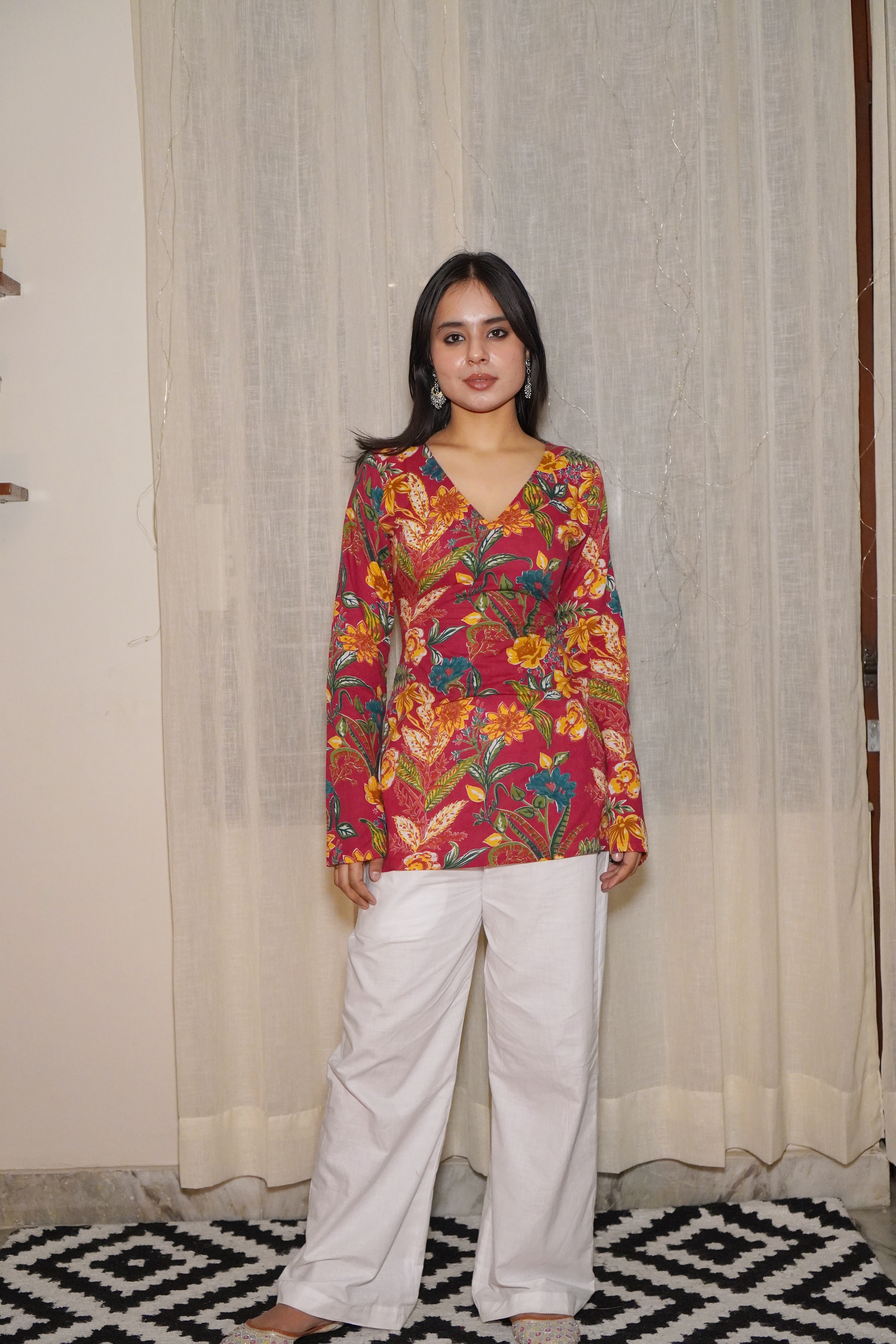 ALAYA BELL SLEEVE CORSET KURTI