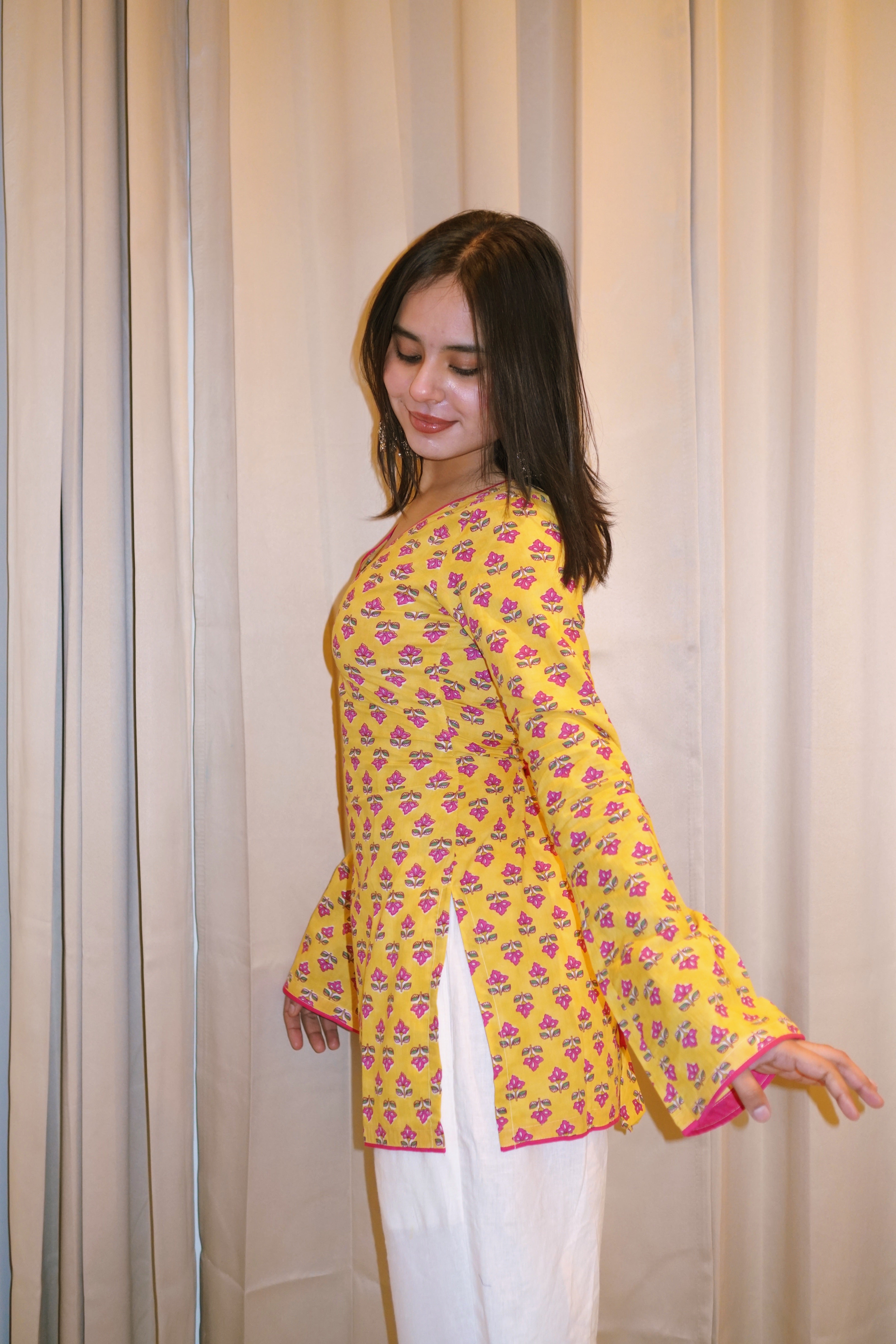 VAAYU BELL SLEEVE CORSET KURTI