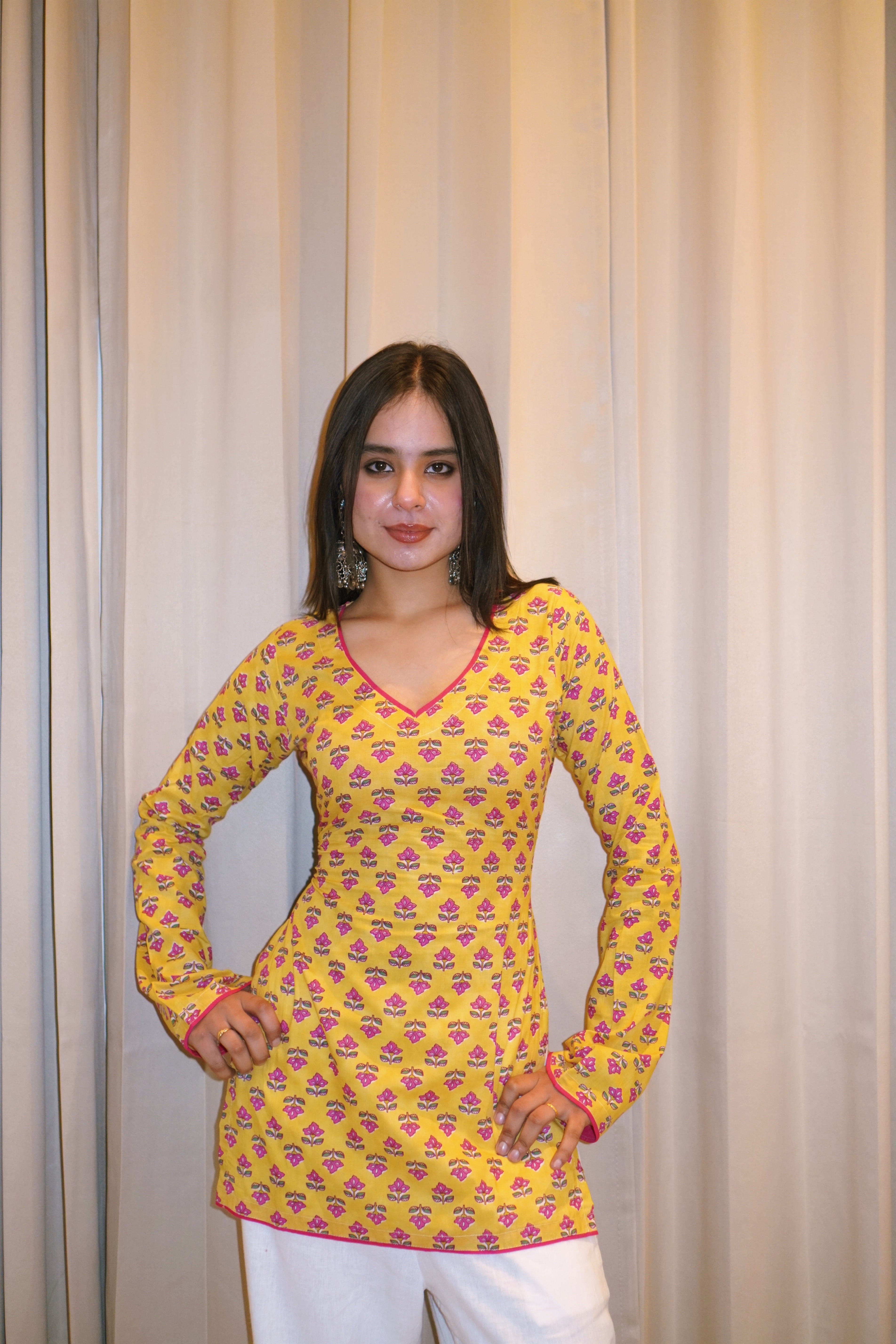 VAAYU BELL SLEEVE CORSET KURTI