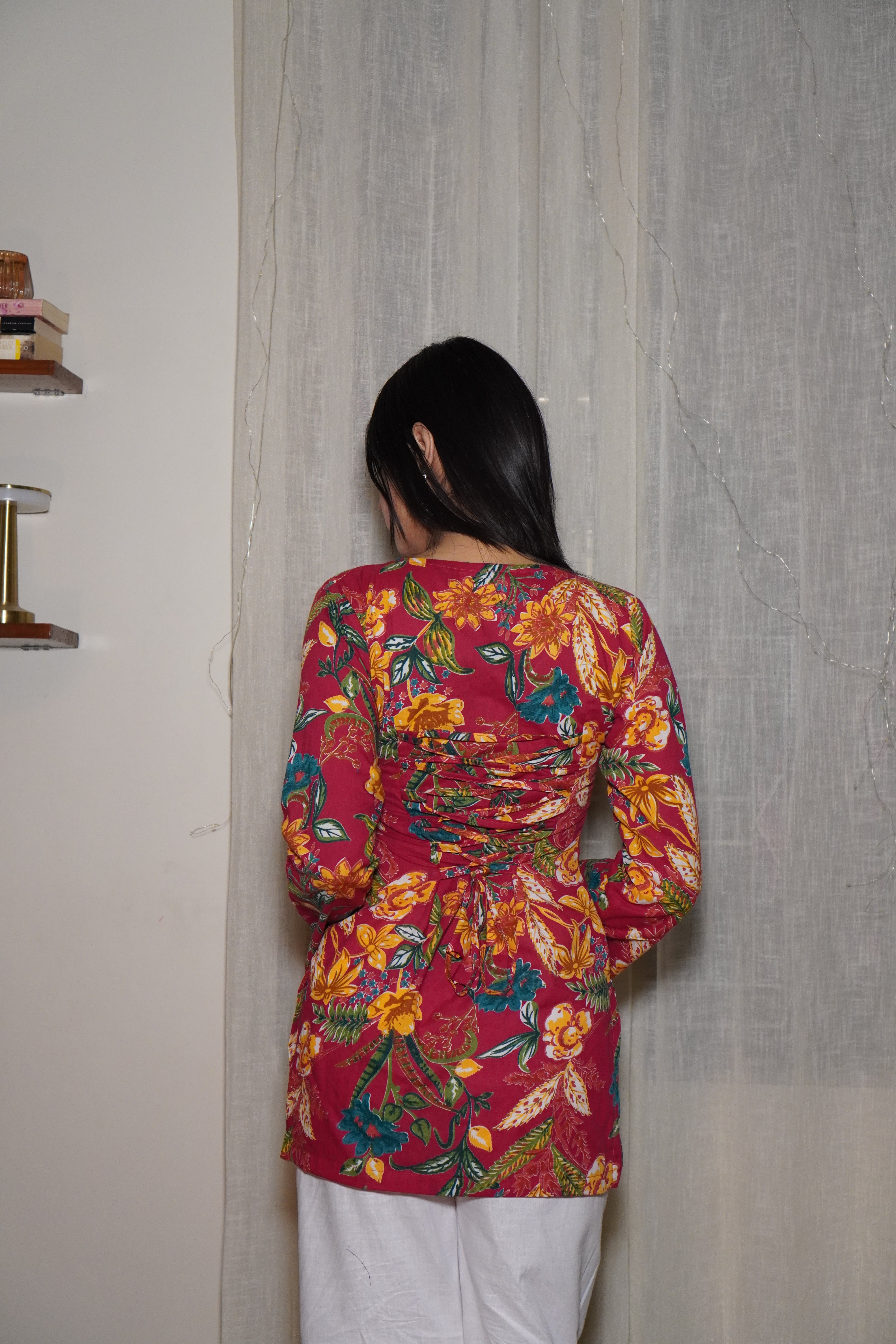ALAYA BELL SLEEVE CORSET KURTI