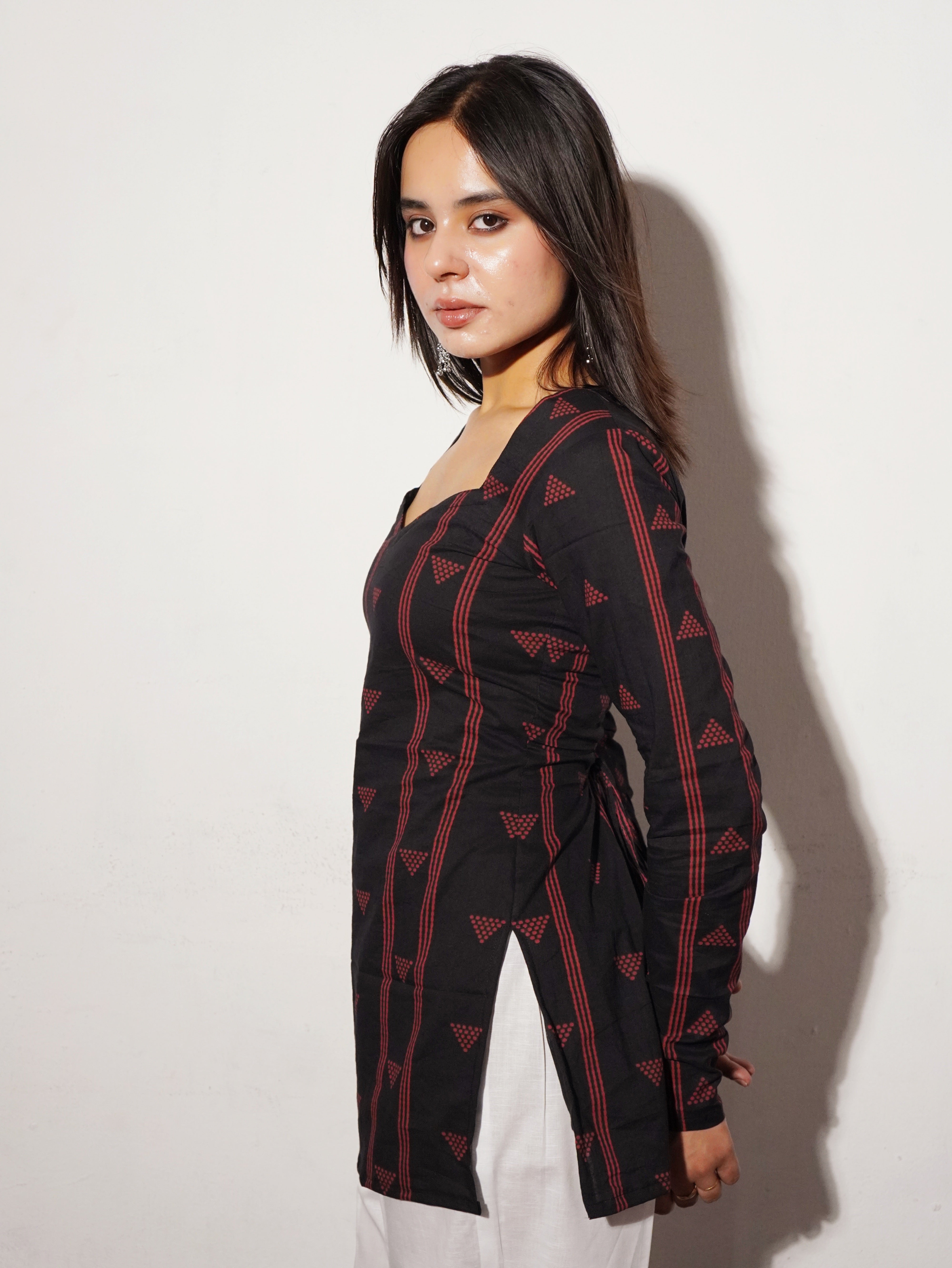 Kaish Corset Back Full Sleeved Kurti