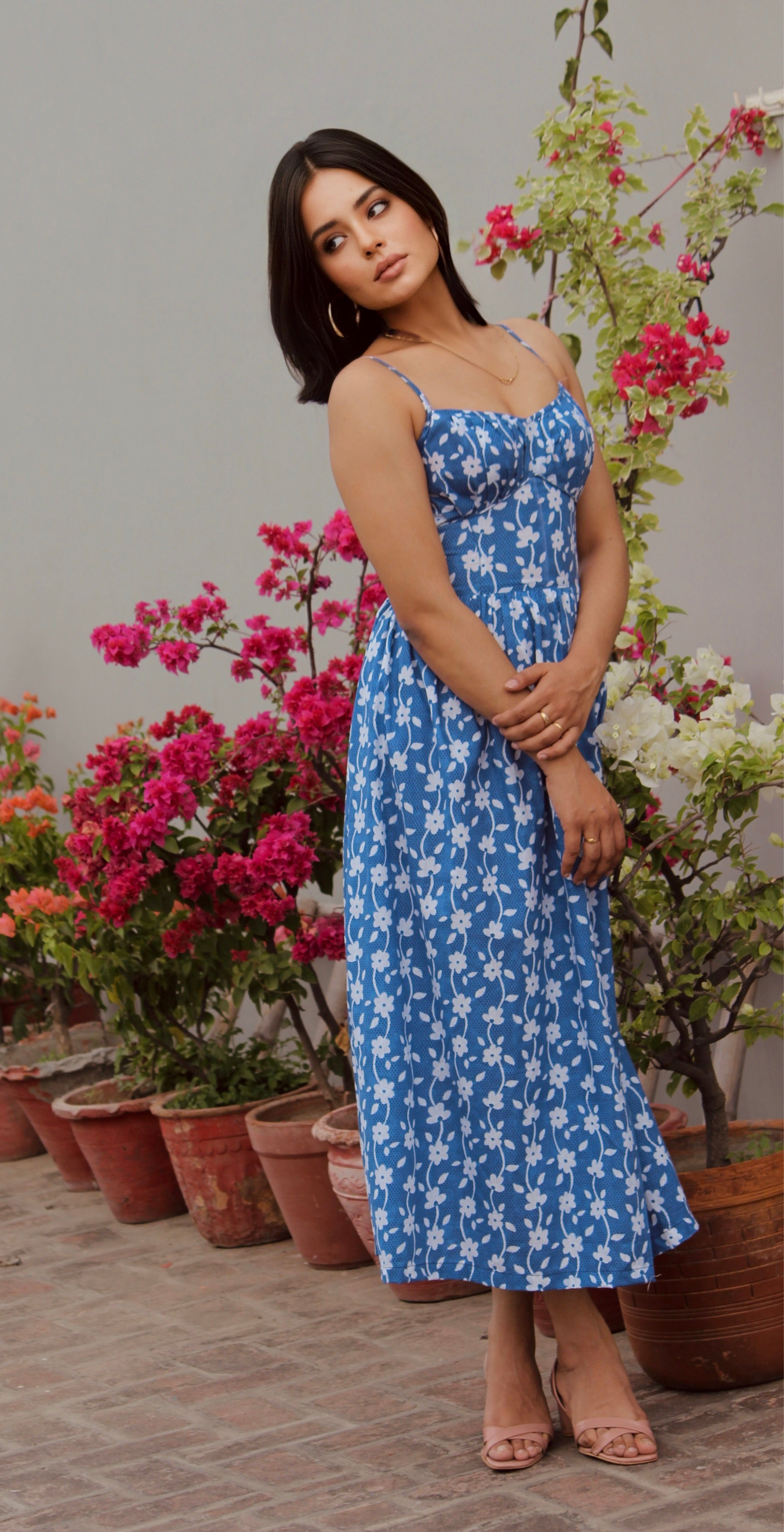 Bluebell Corset Midi Dress