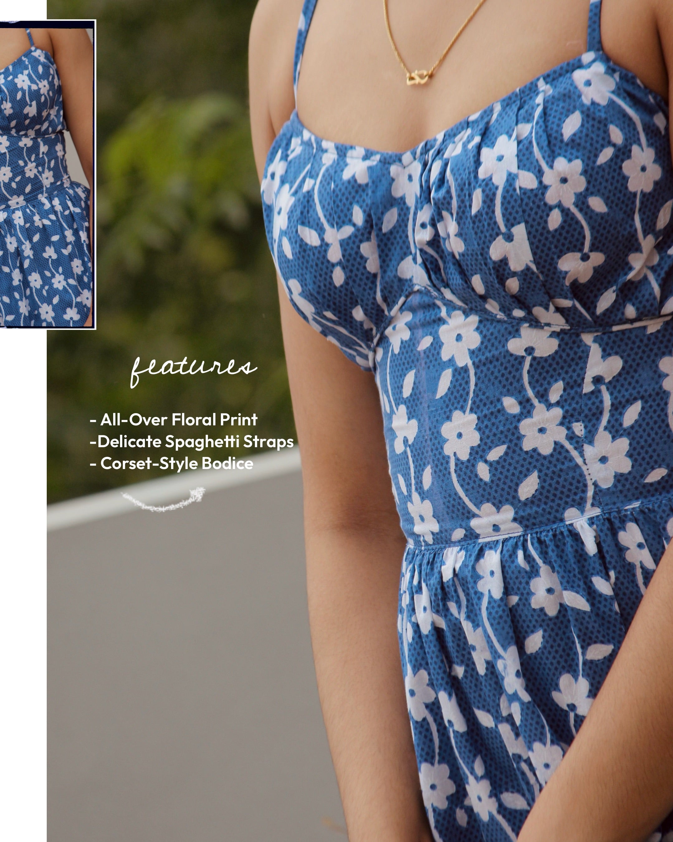 Bluebell Corset Midi Dress