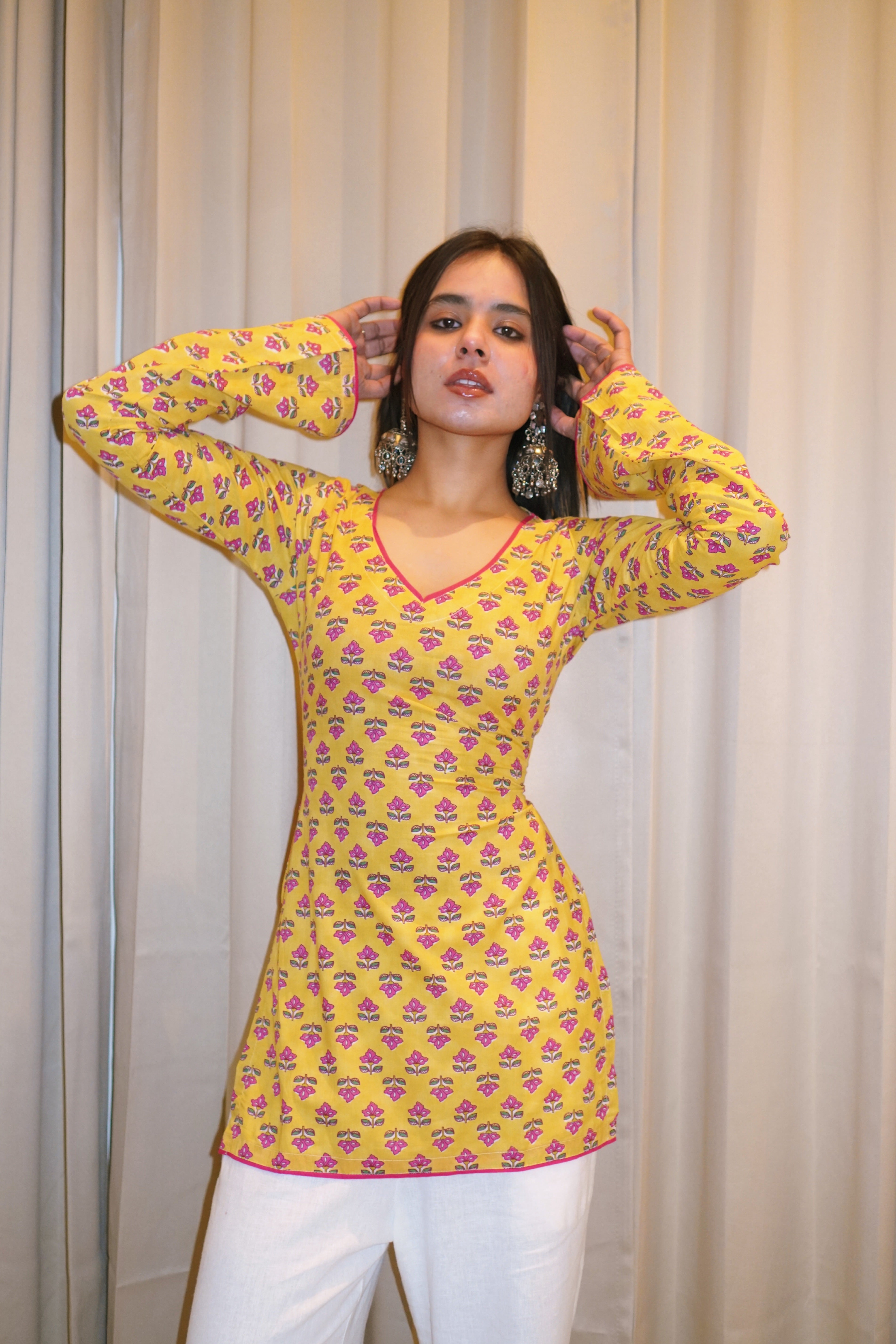 VAAYU BELL SLEEVE CORSET KURTI