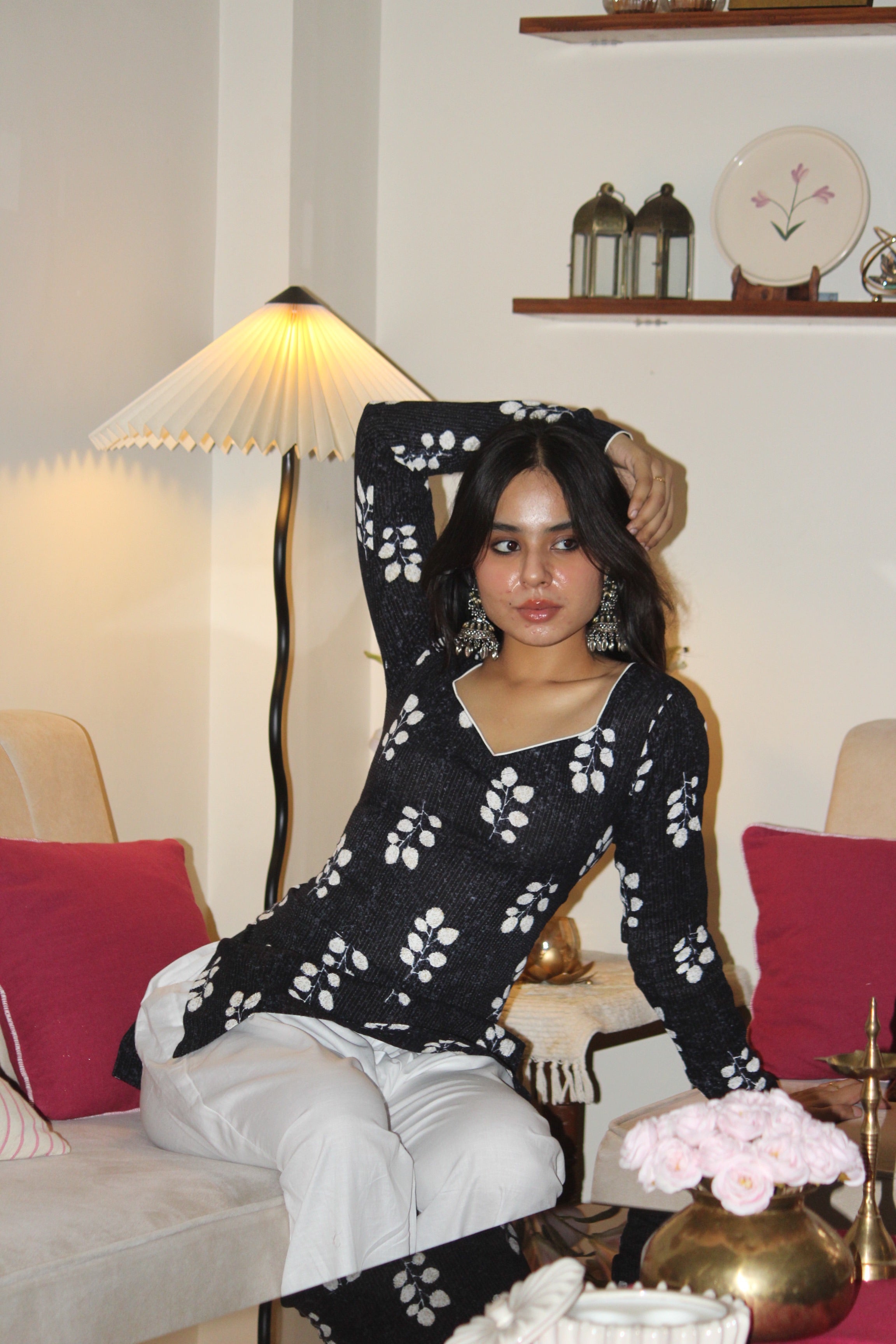 SEHAR FULL SLEEVE CORSET KURTI