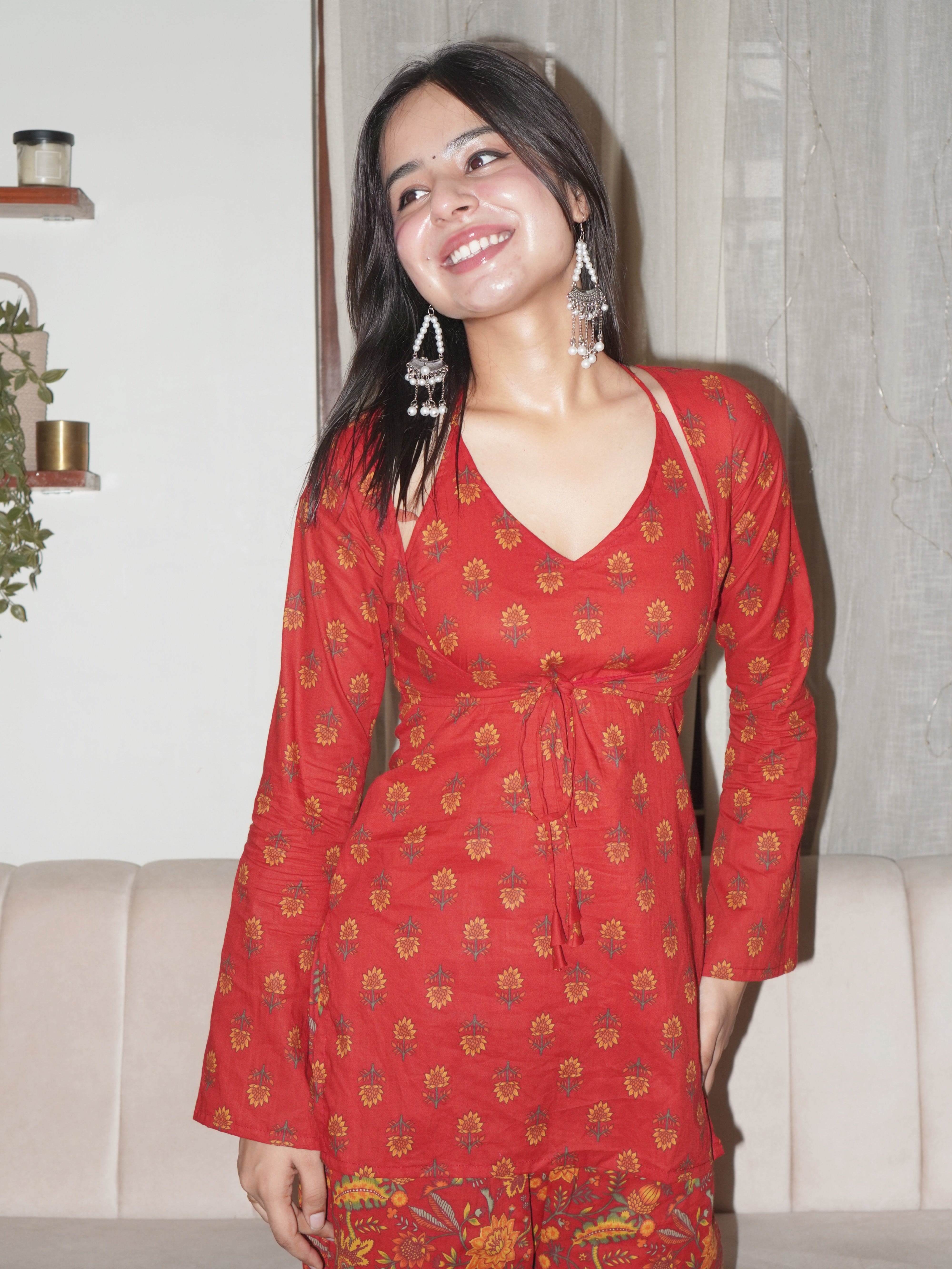 Aarna attached jacket set