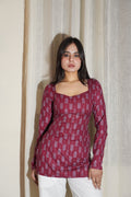 RAAHI FULL SLEEVE CORSET KURTI