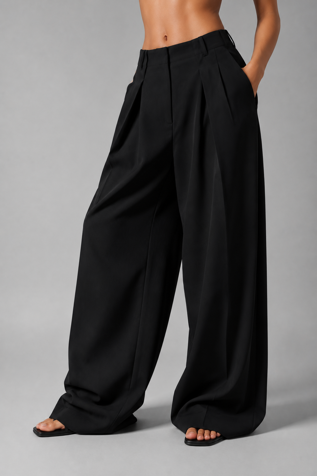 Loose fitted formal pants
