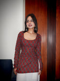RAVYA FULL SLEEVE CORSET KURTI