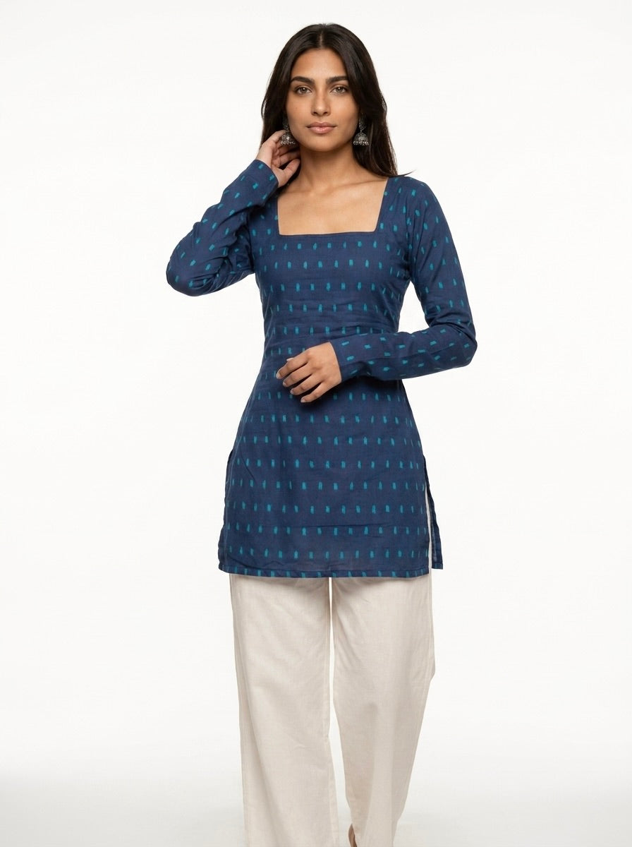NAISHA FULL SLEEVED CORSET BACK KURTI
