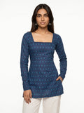 NAISHA FULL SLEEVED CORSET BACK KURTI