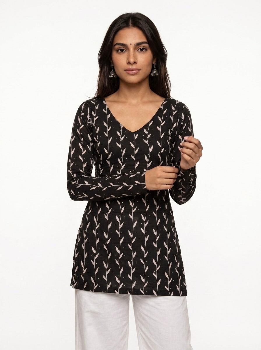 JHUMKA FULL SLEEVE CORSET KURTI