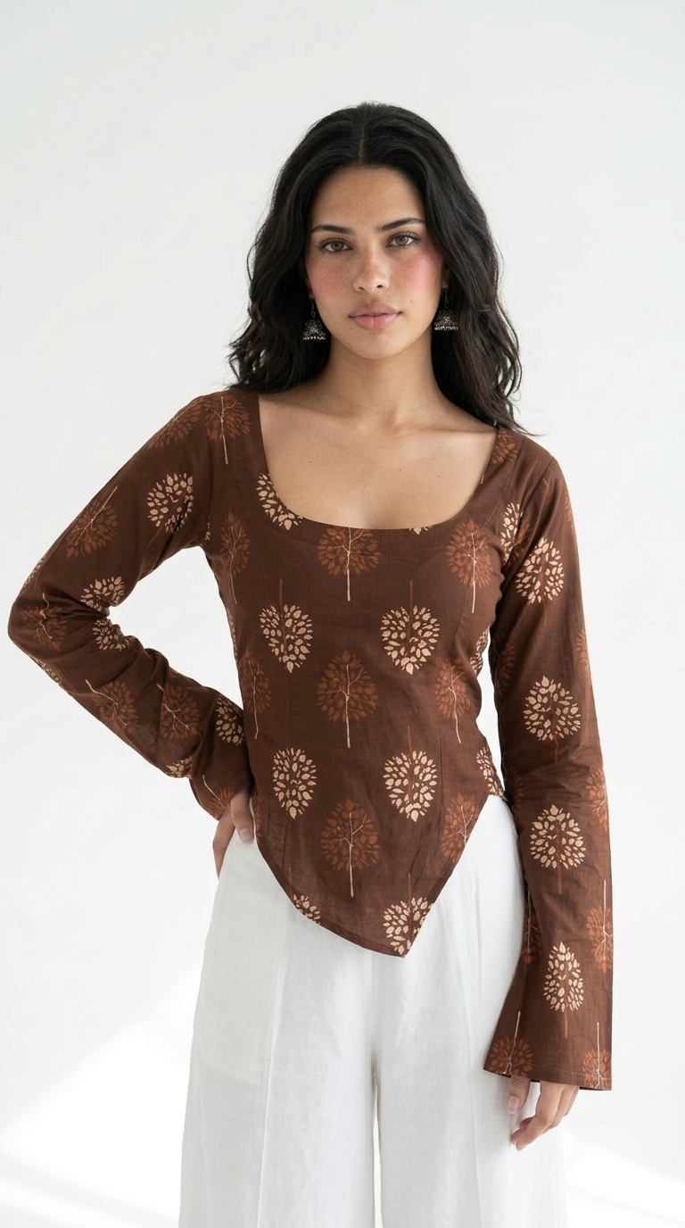 Anaya Asymetric Corset Top