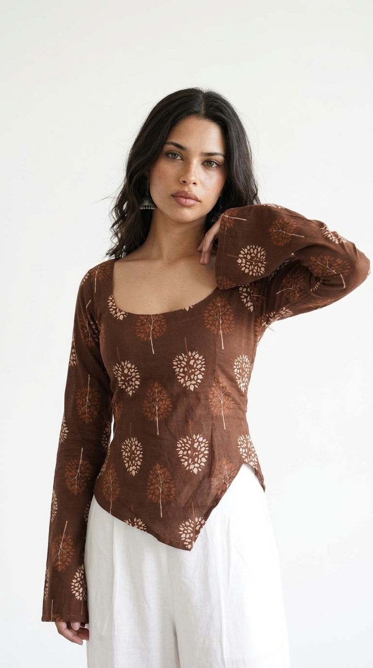 ANAYA ASYMETRIC CORSET TOP
