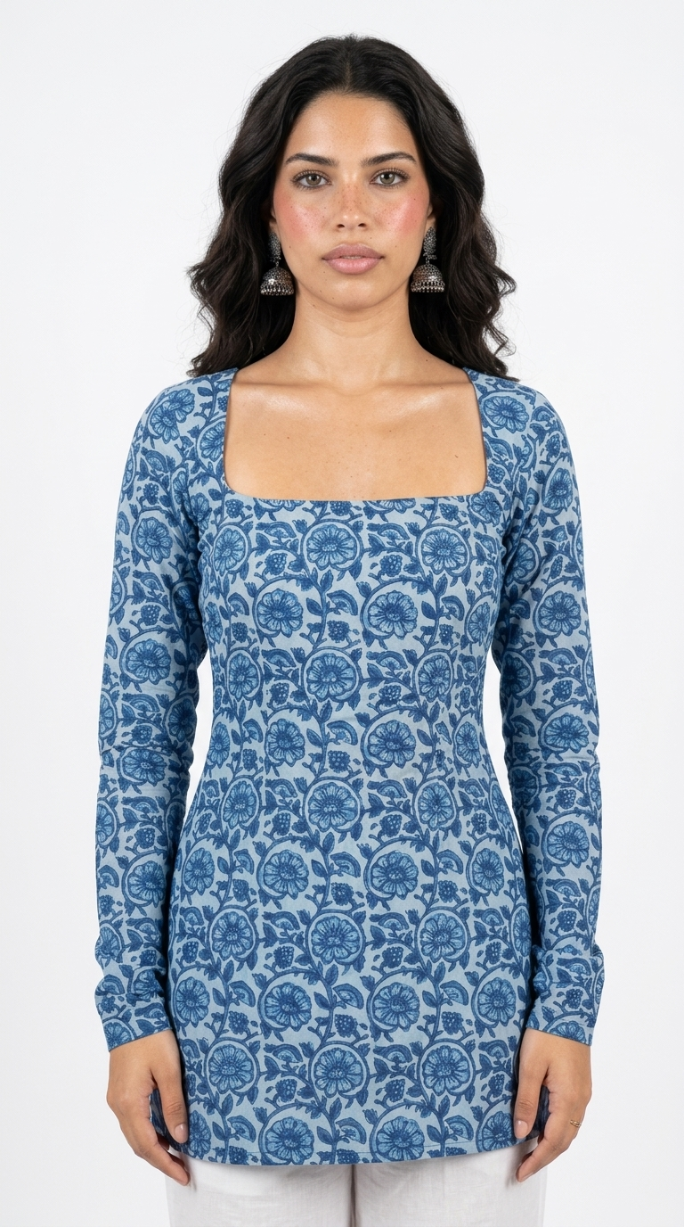 Raisha Full Sleeved Corset Back Kurti