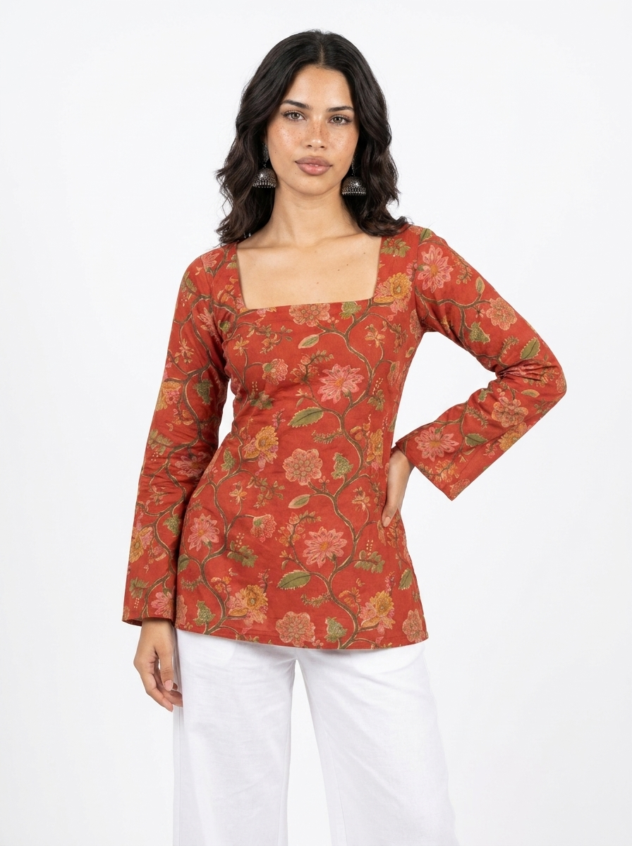 GUL DEEP BACK KURTI
