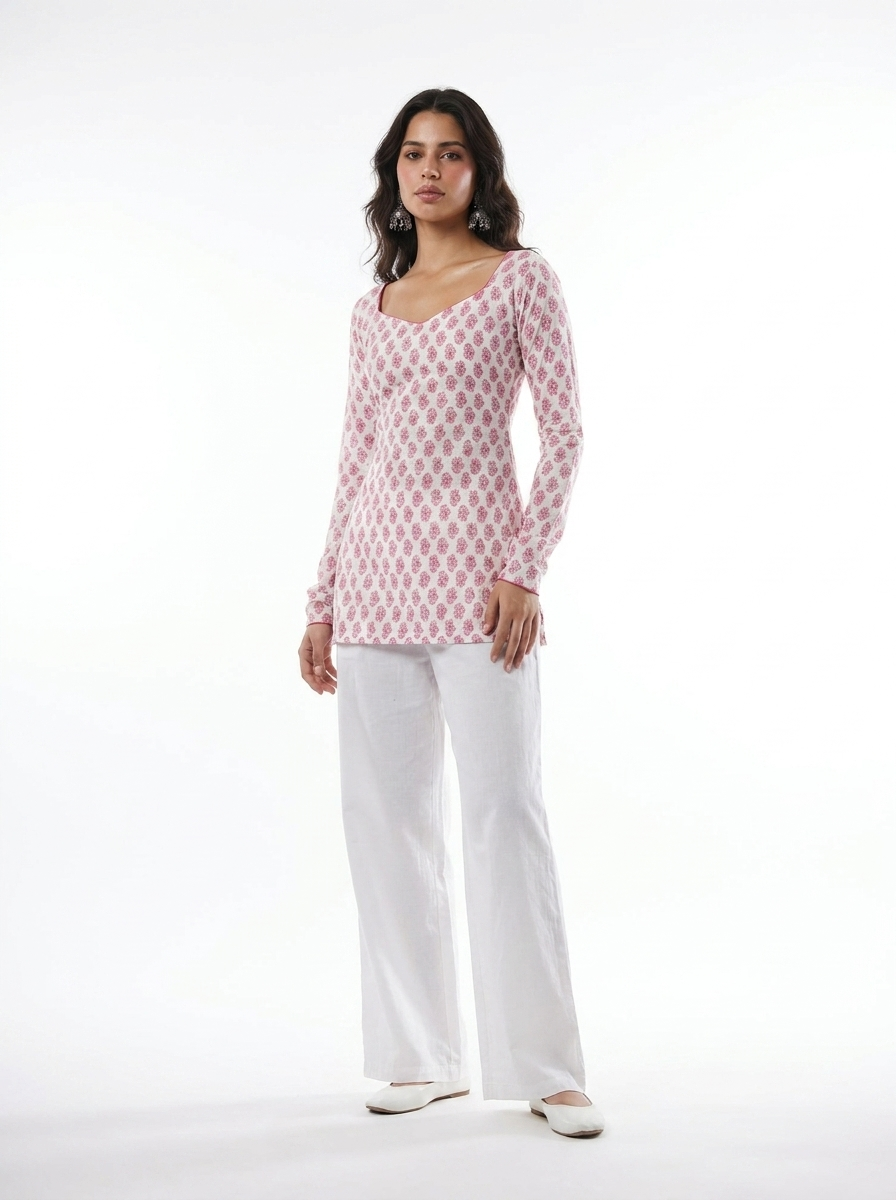 Mahi full sleeved corset back kurti