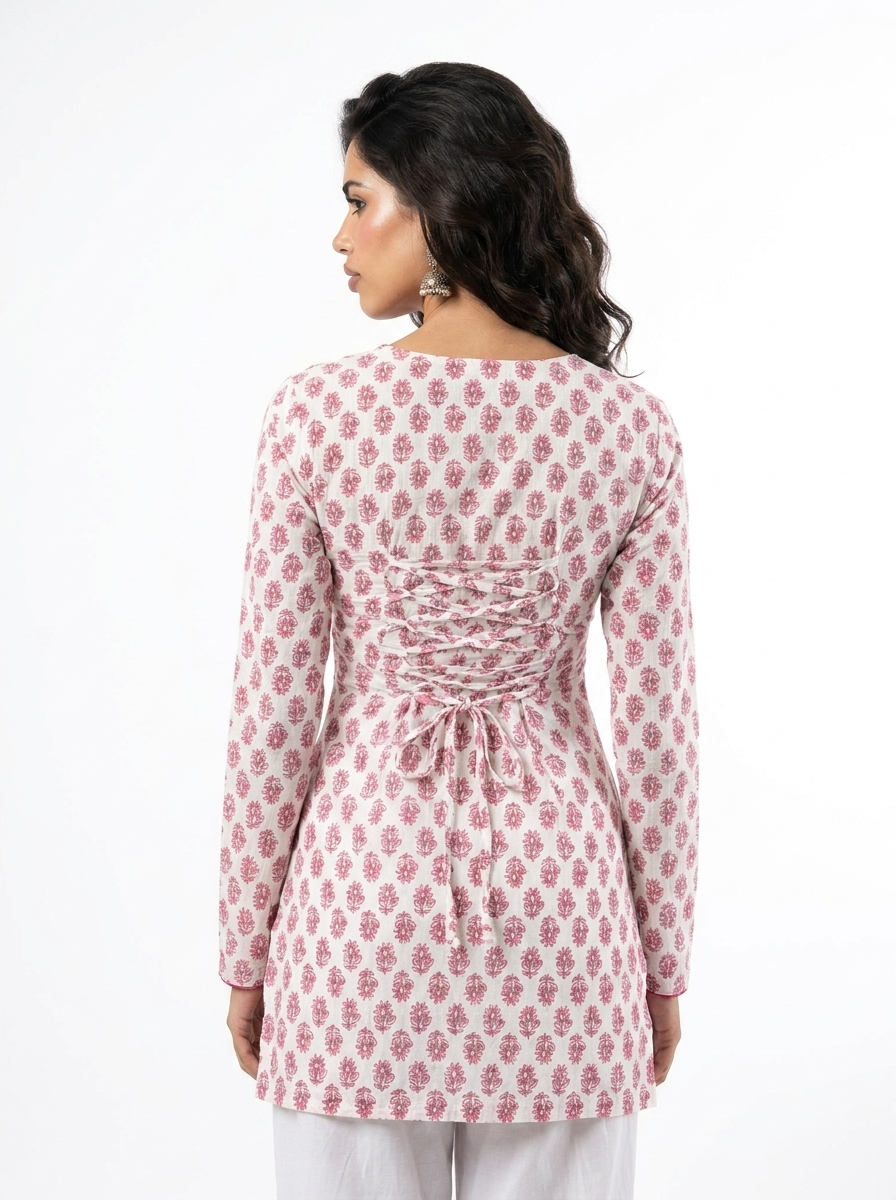 Mahi full sleeved corset back kurti