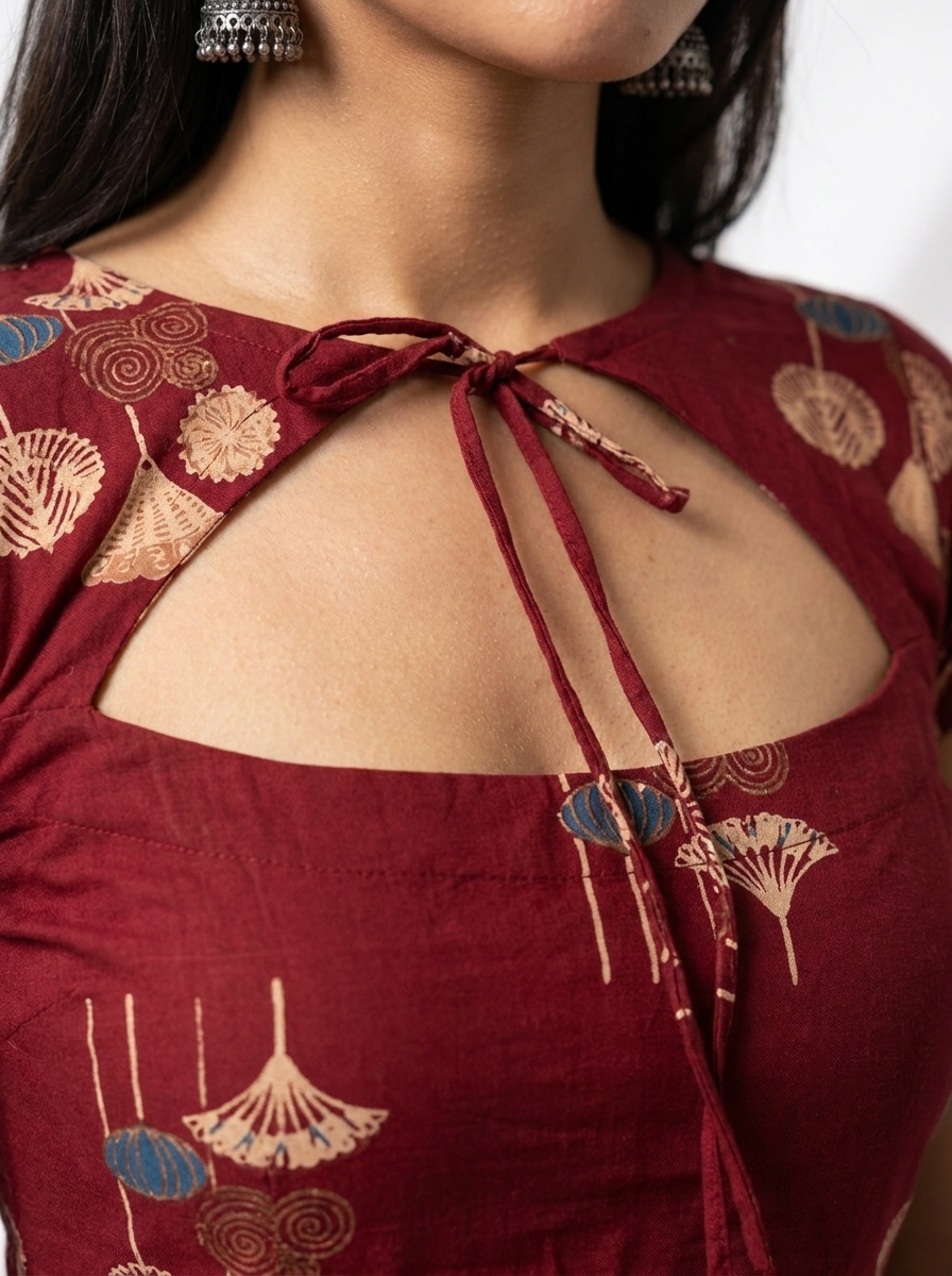 DILRUBA FRONT TIE CORSET KURTI