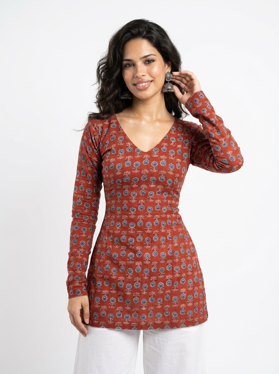 Zaya Full Sleeve Corset Kurti