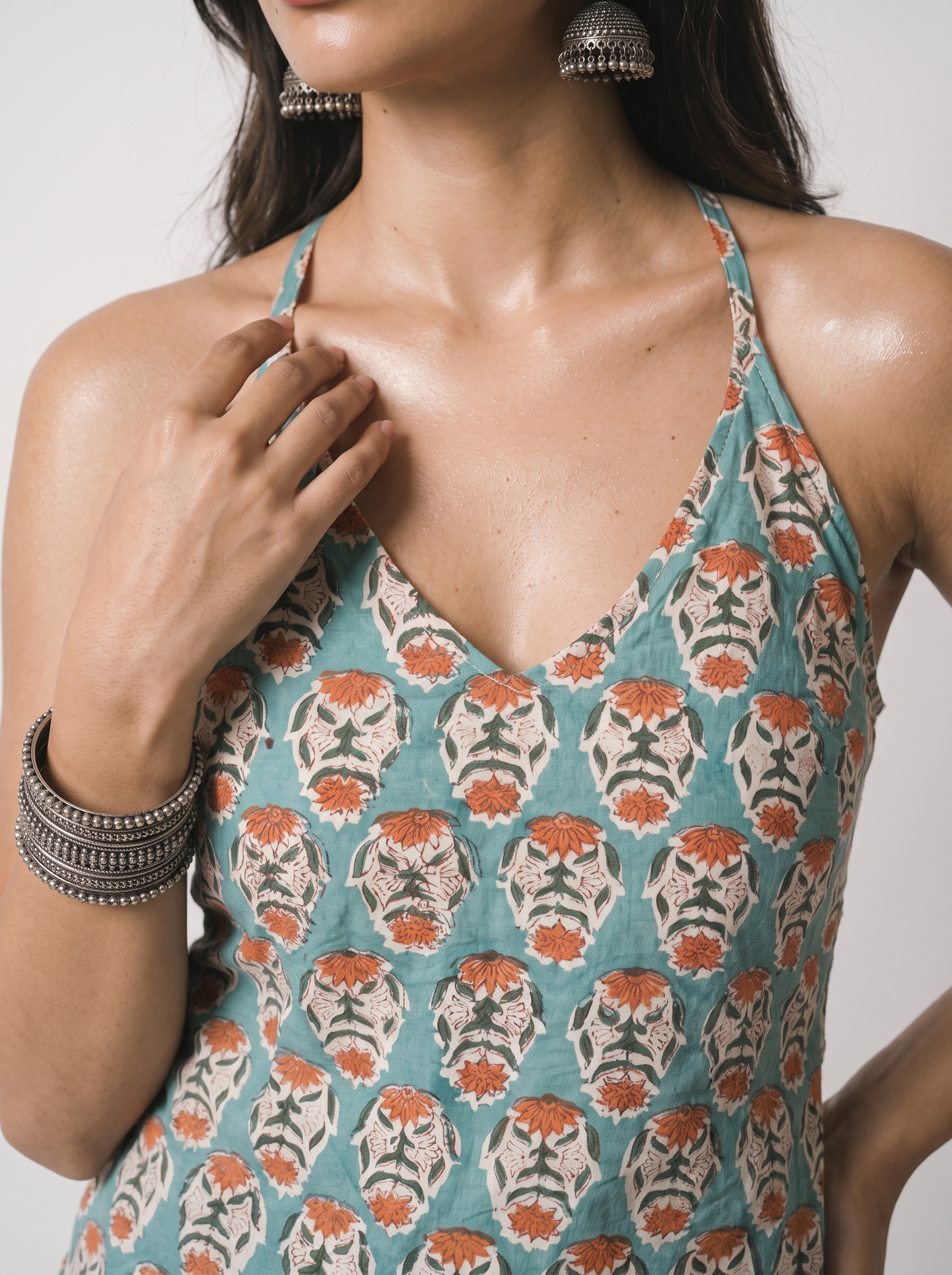 FIROZA HALTER NECK TOP