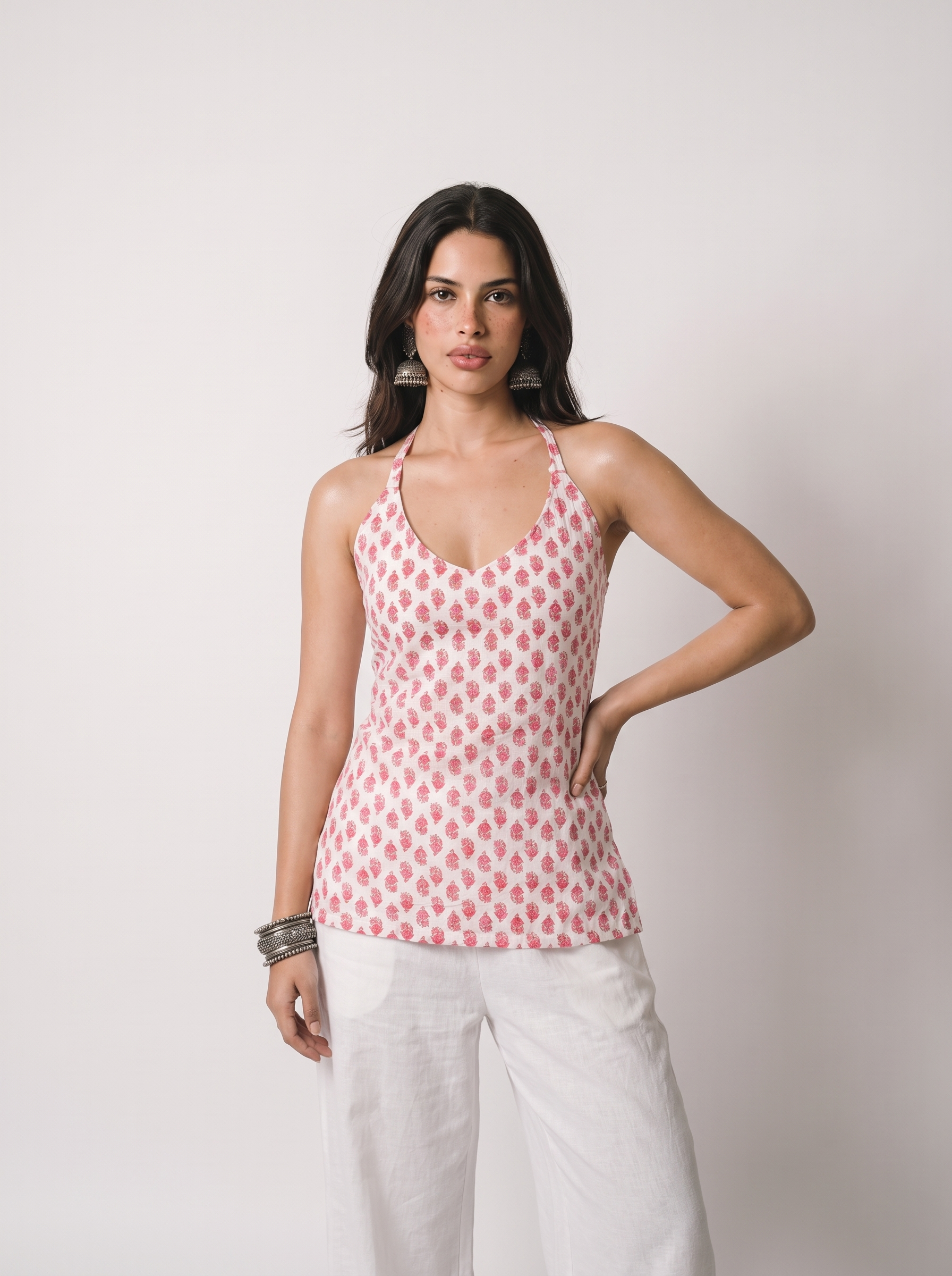 Navya halter neck kurti