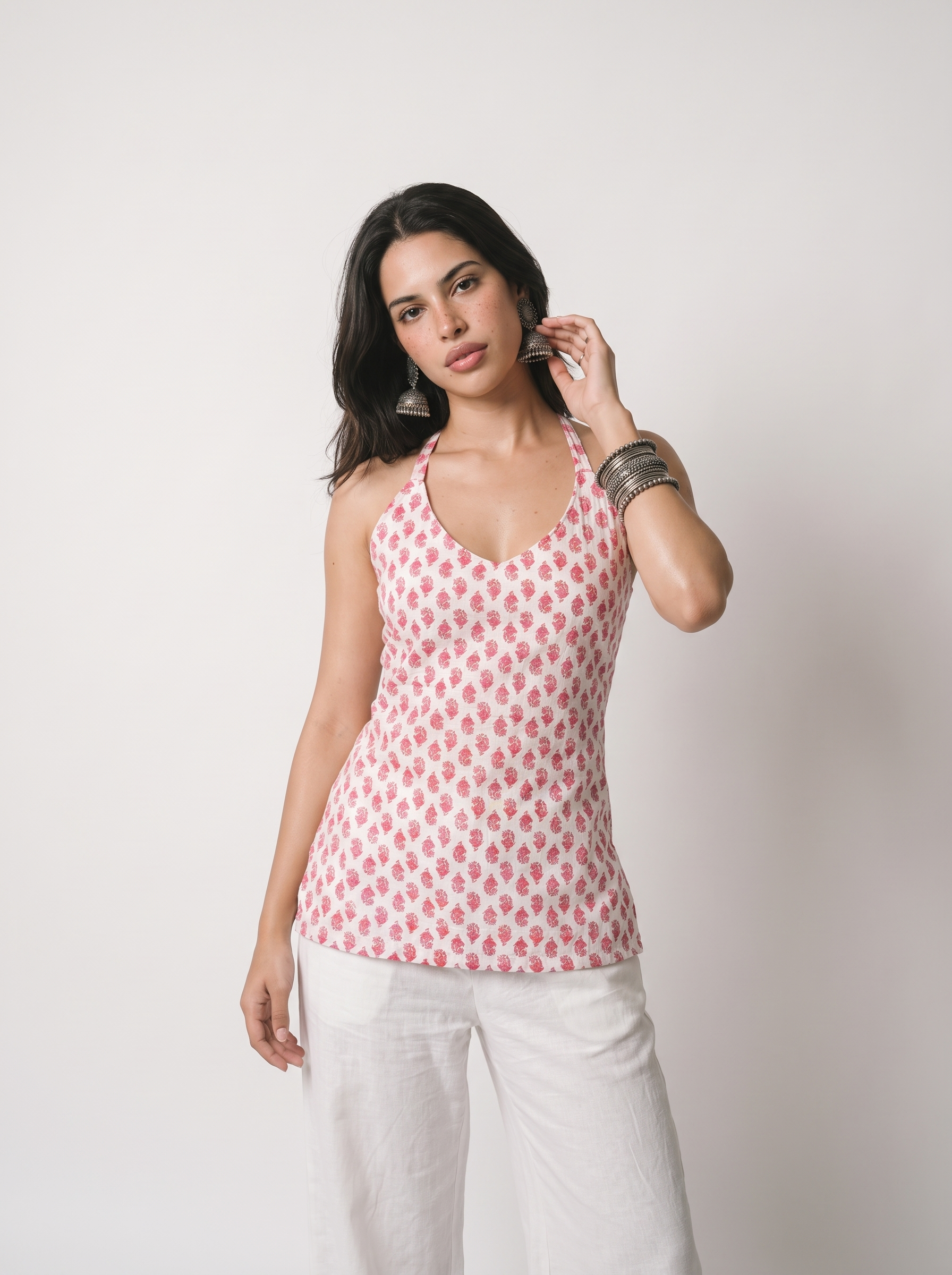 Navya halter neck kurti