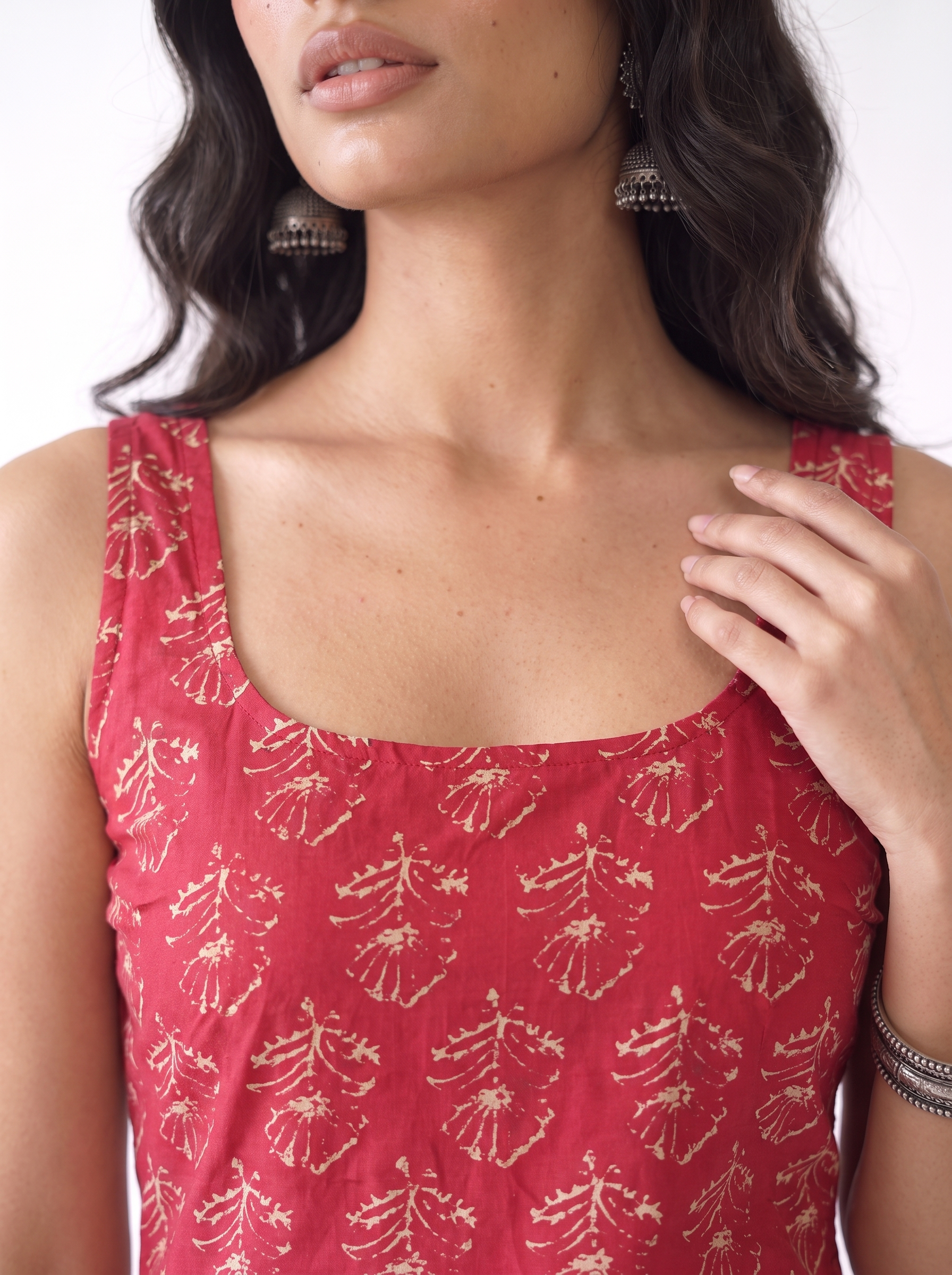 Izaa Criss Cross Back Kurti