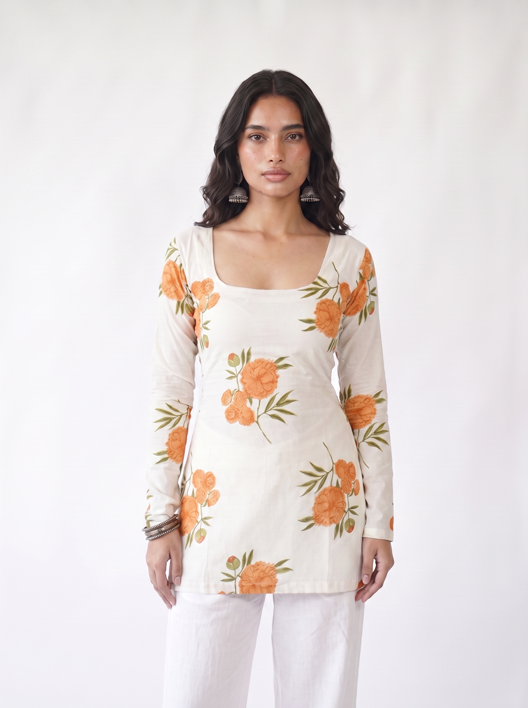 Evaya Full Sleeved Corset Back Kurti