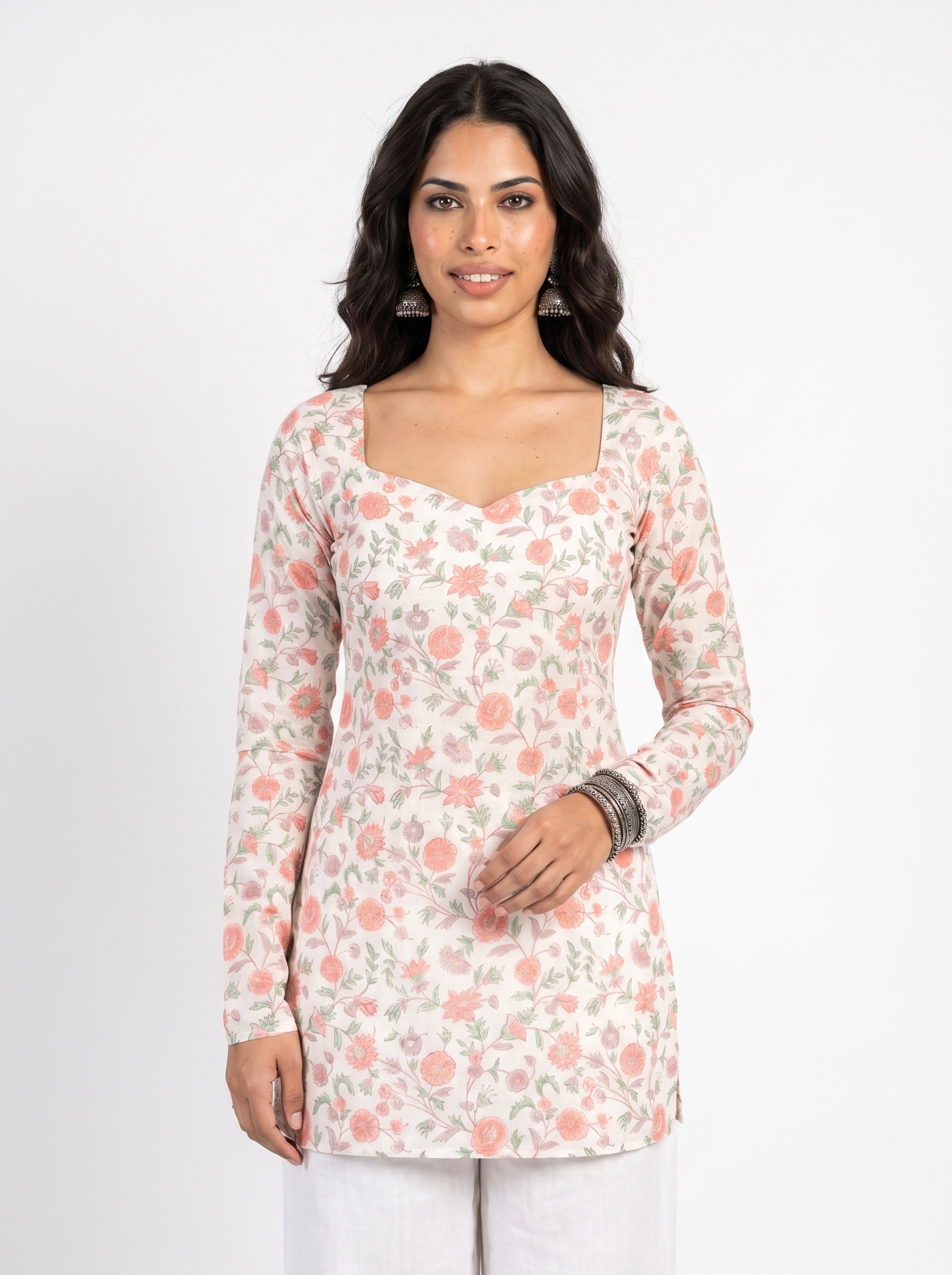 vaishni full sleeved corset back kurti