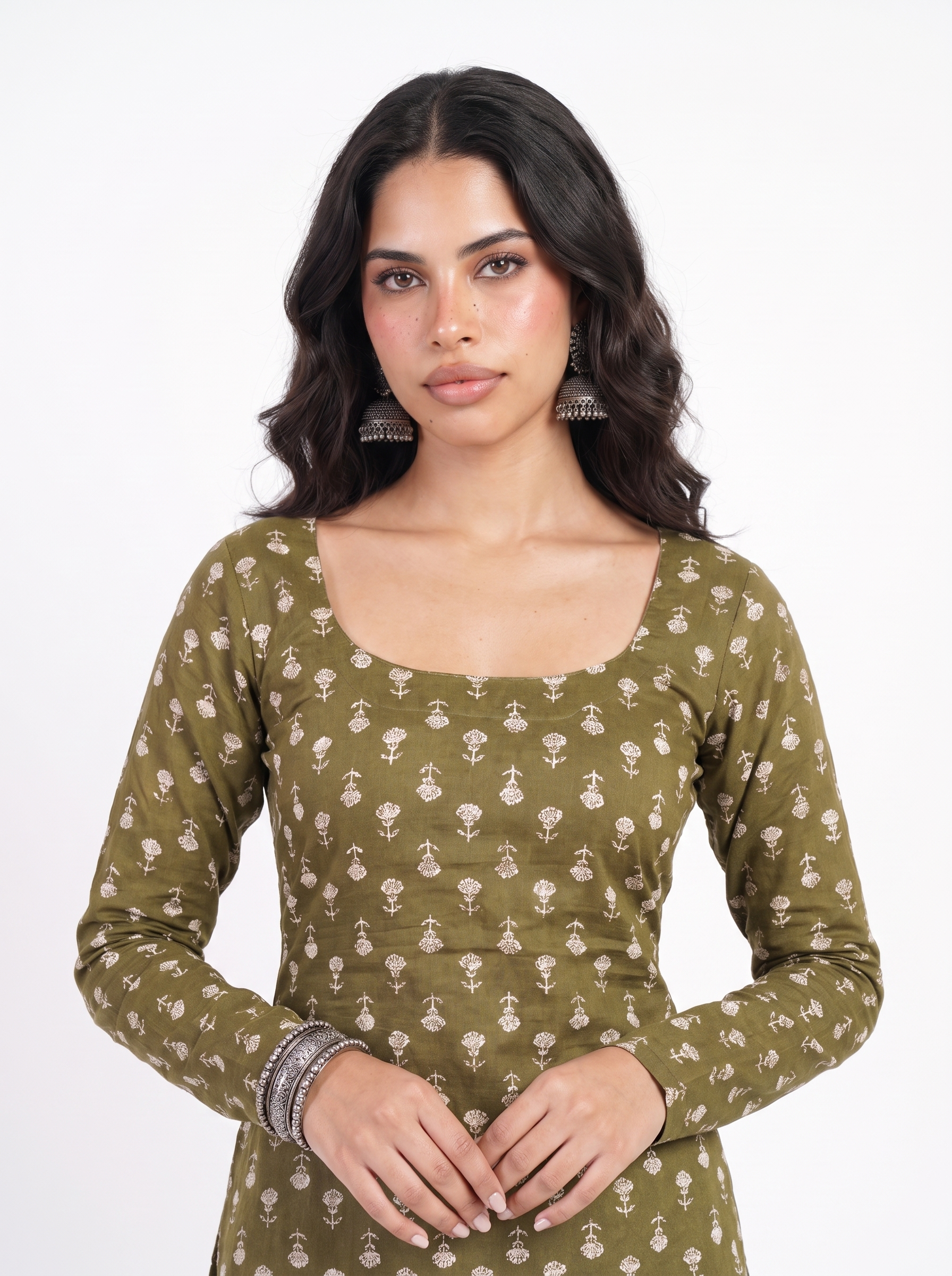Saanu Full Sleeve Corset Kurti