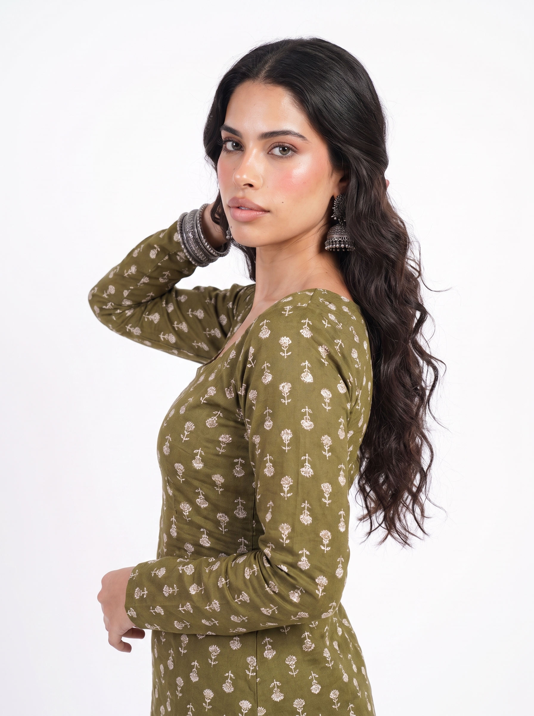 Saanu Full Sleeve Corset Kurti
