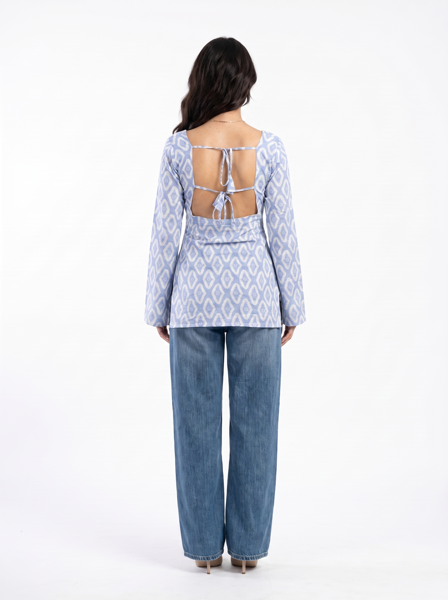 FAIZA DEEP BACK KURTI