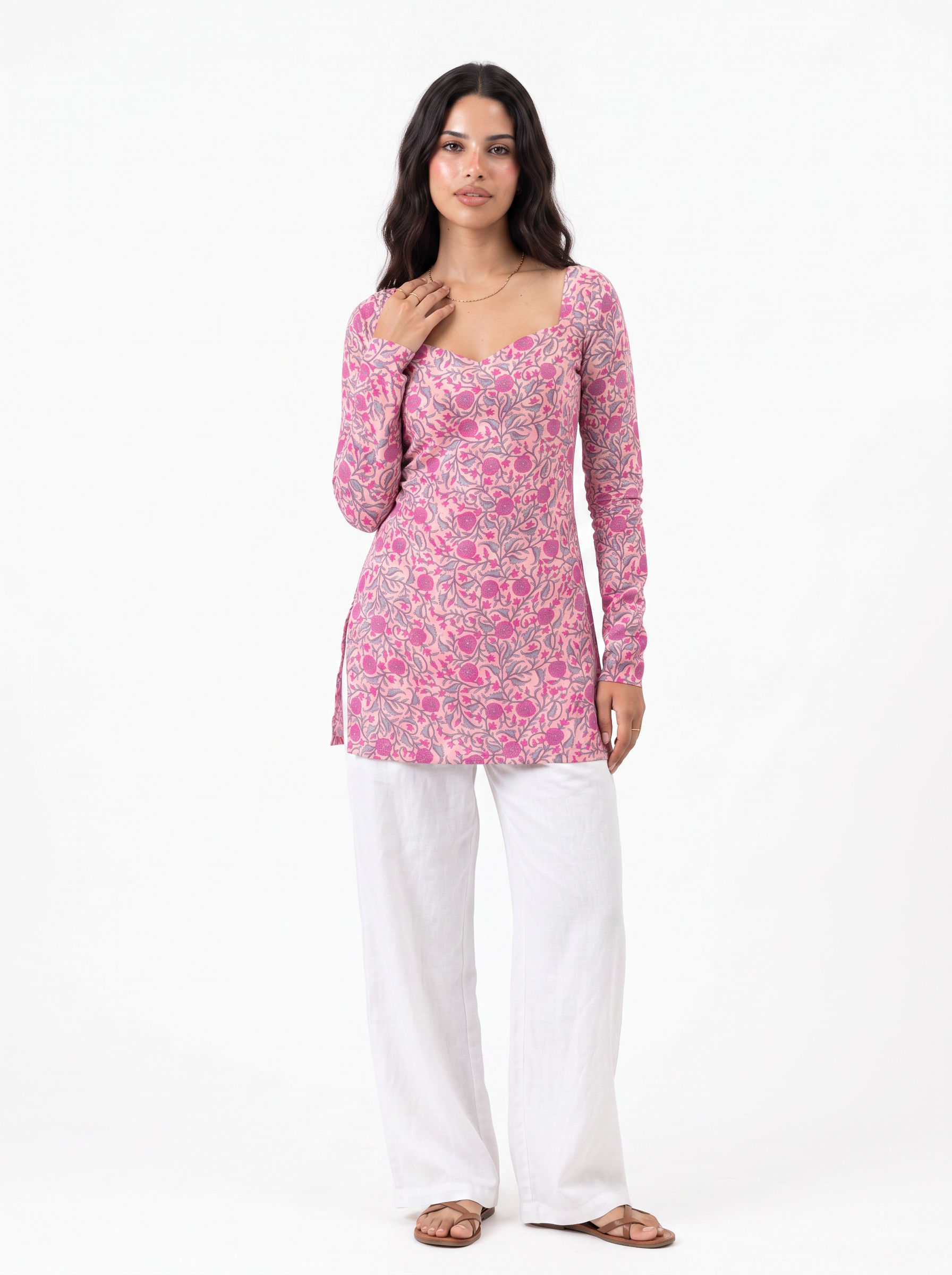 KARISHMA CORSET BACK FULL SLEEVED KURTI