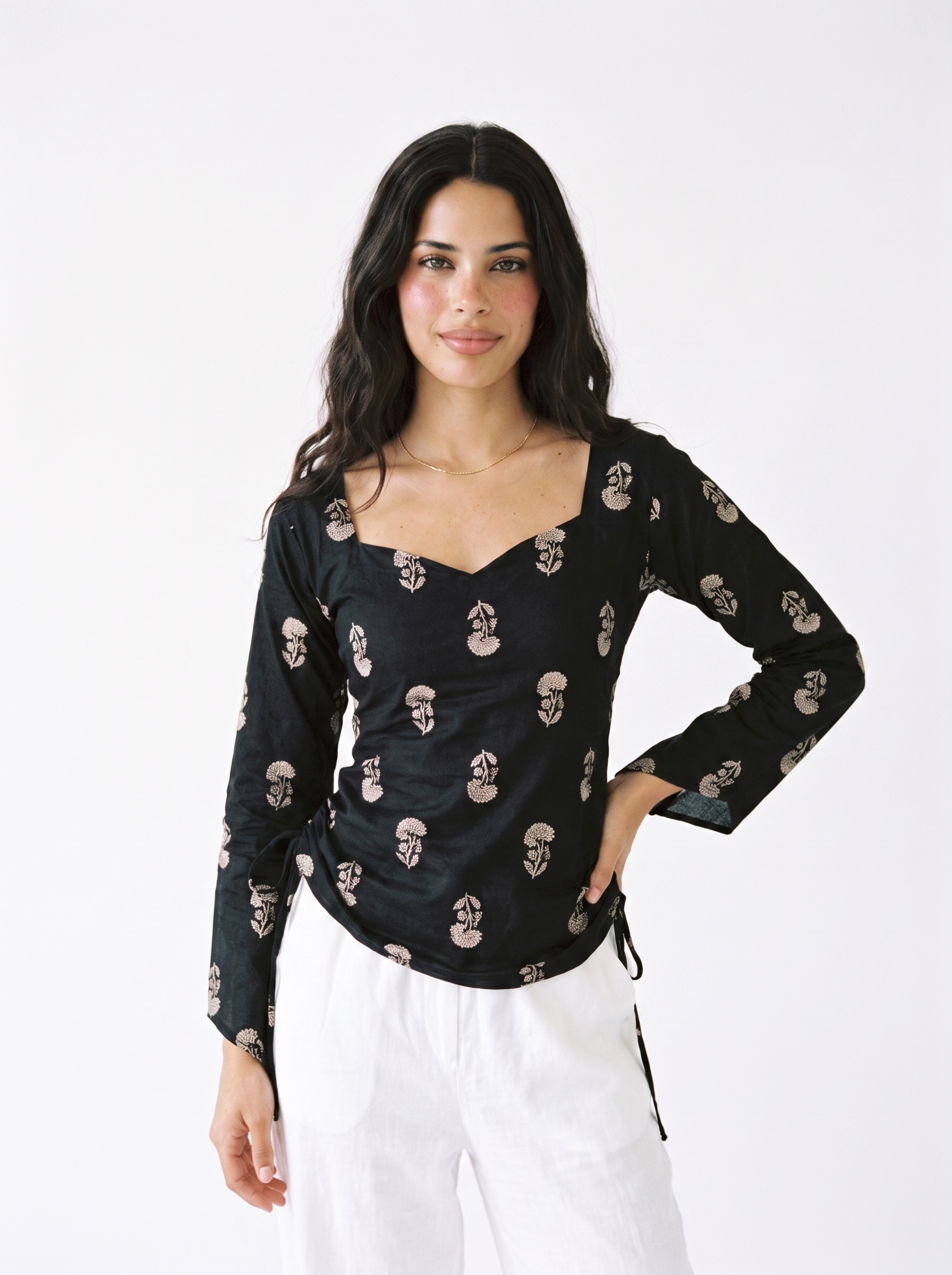 Zivara Side Tie Top