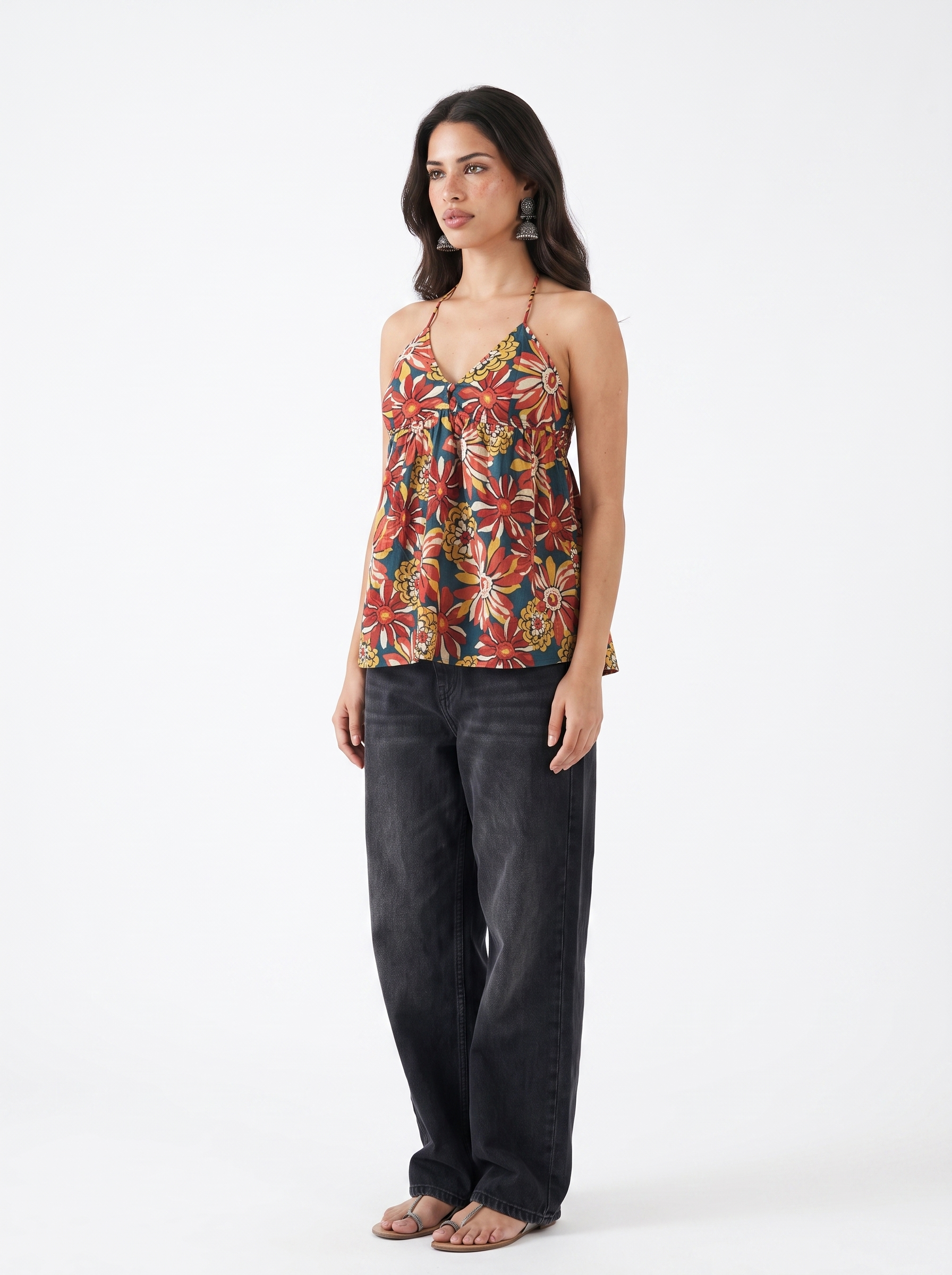 REEM HALTER NECK TOP