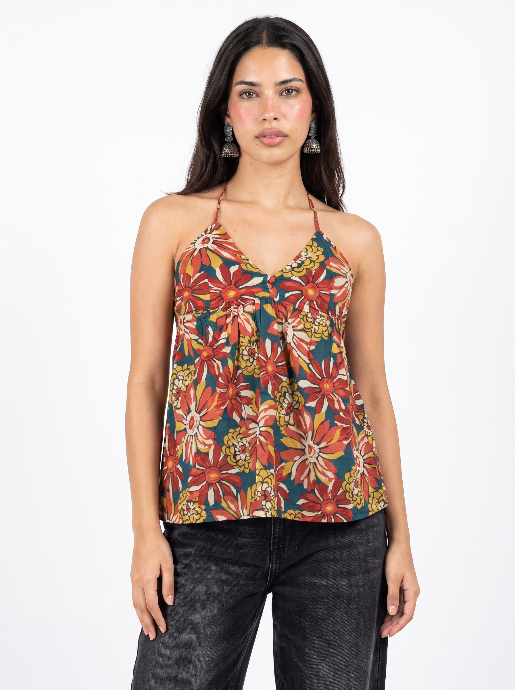 REEM HALTER NECK TOP