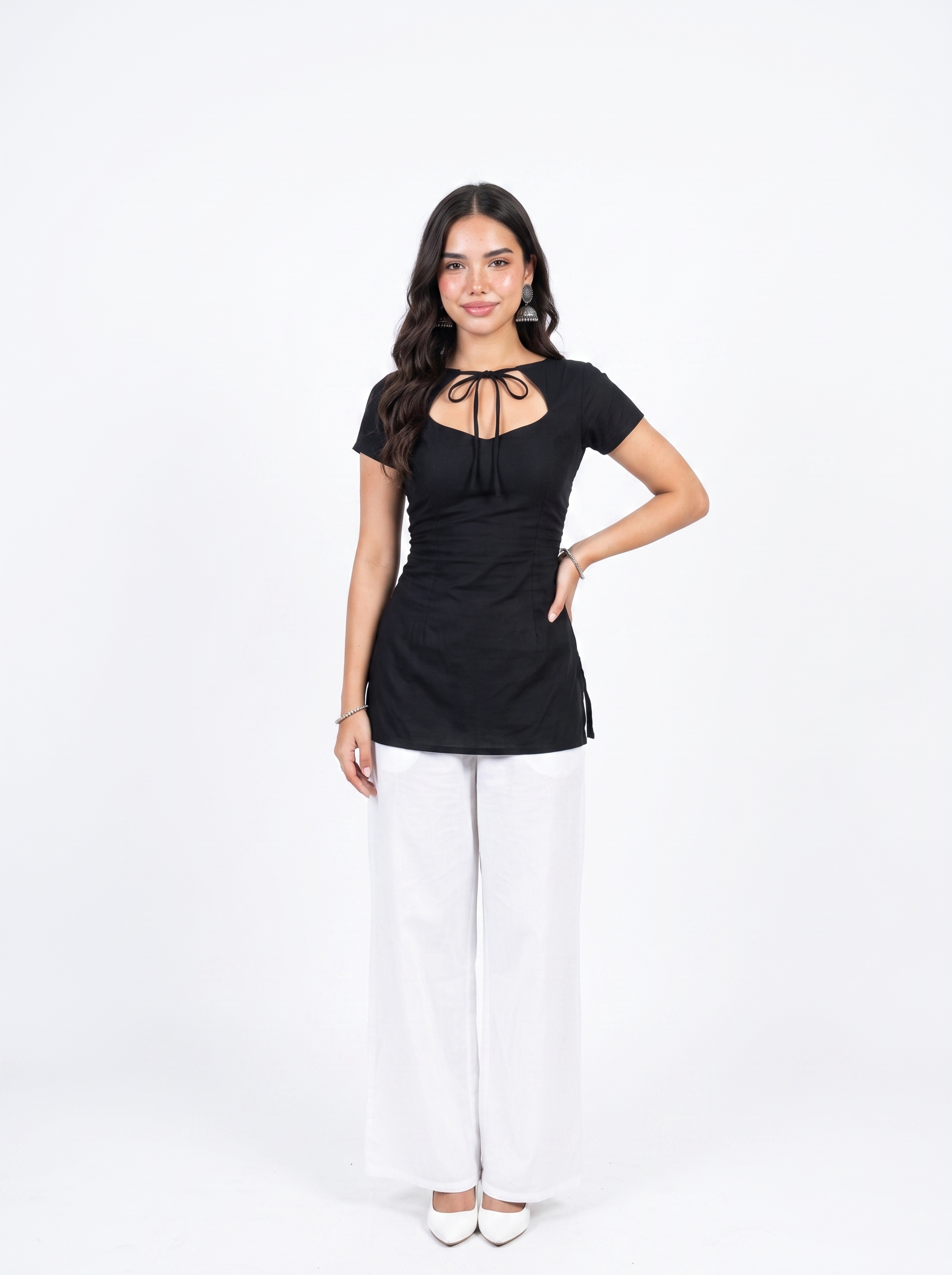 SAAYA TIE CORSET BACK KURTI