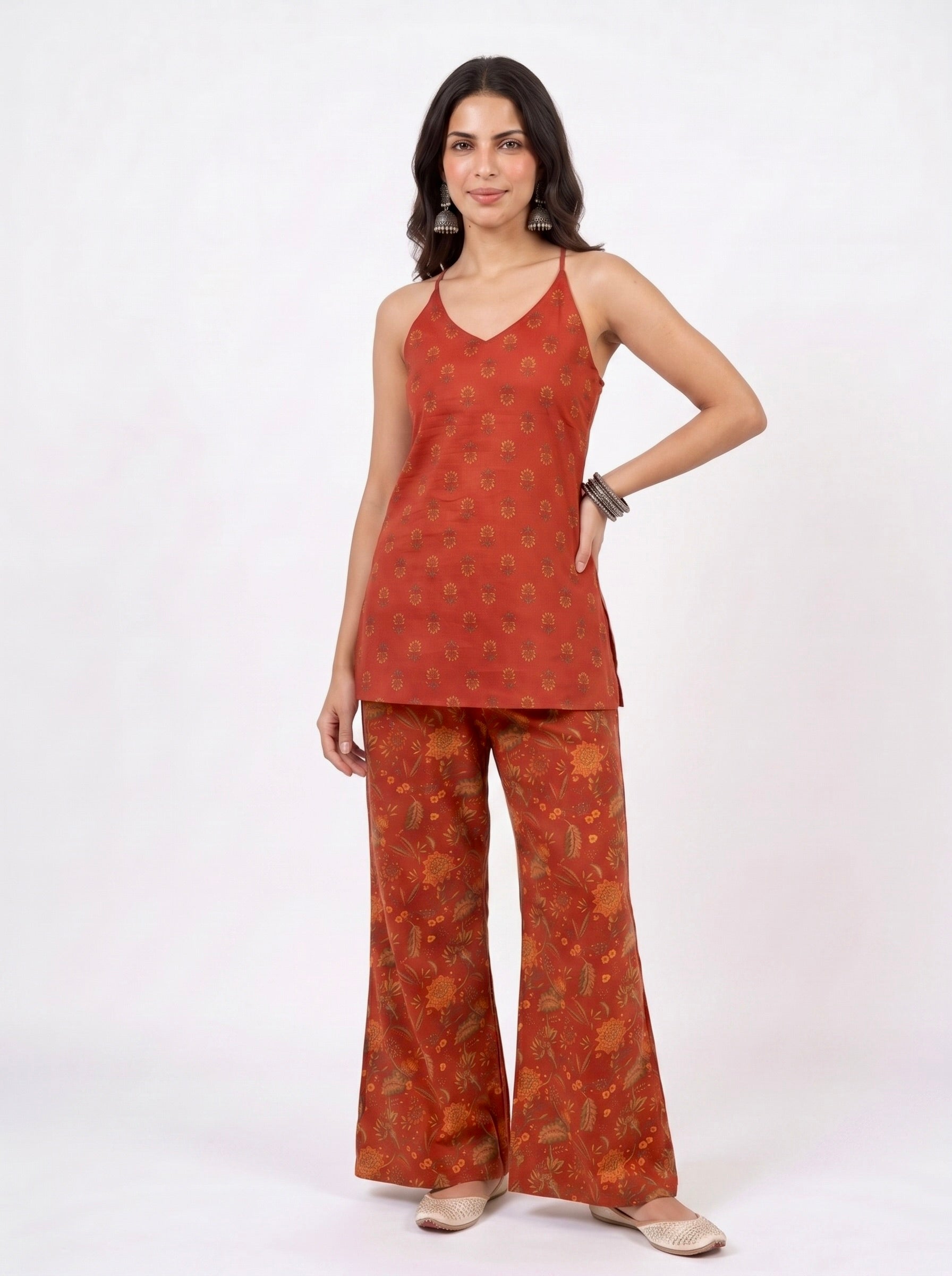 Aarna attached jacket set