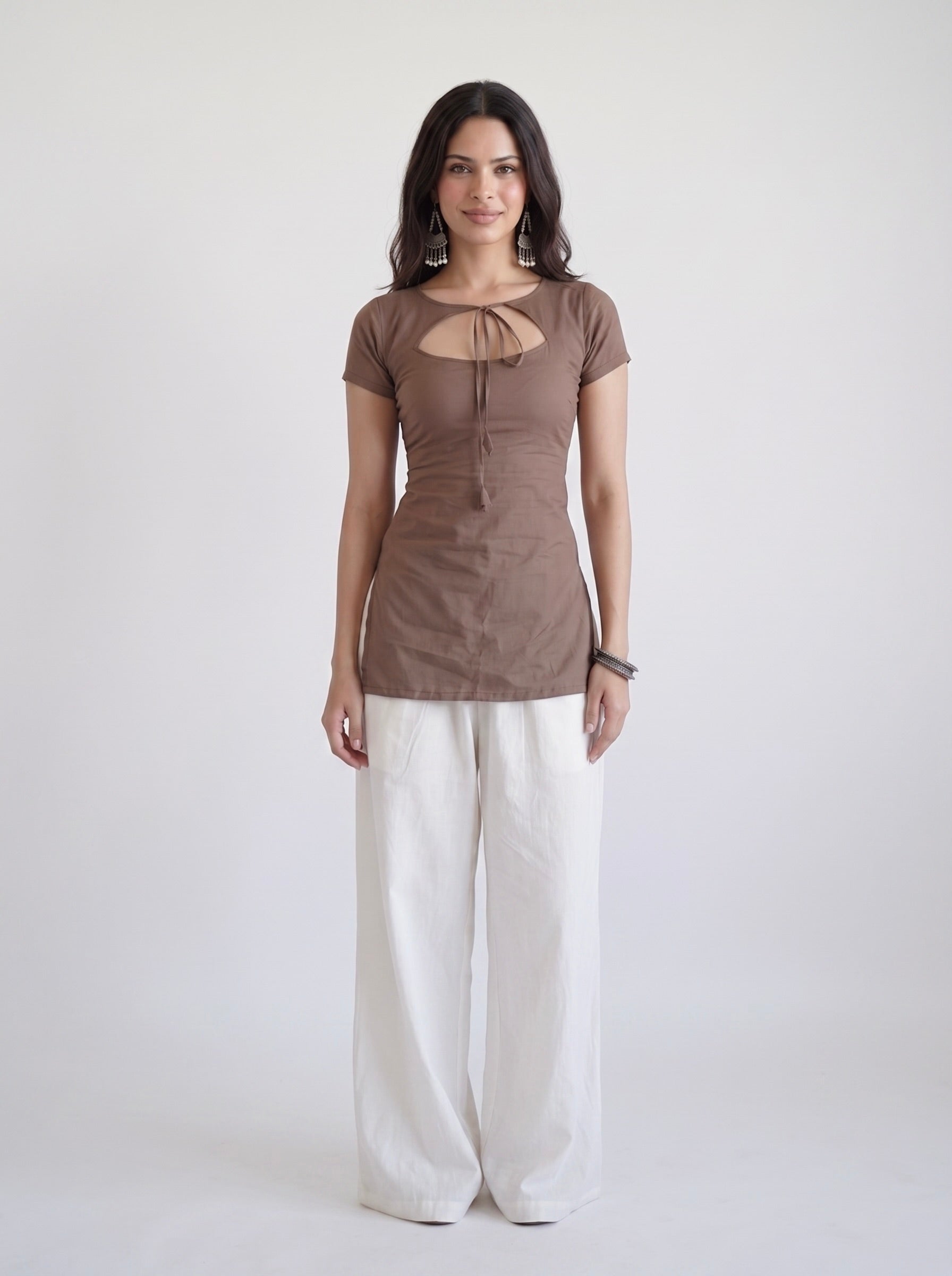 Kahvi Tie-Up Kurti