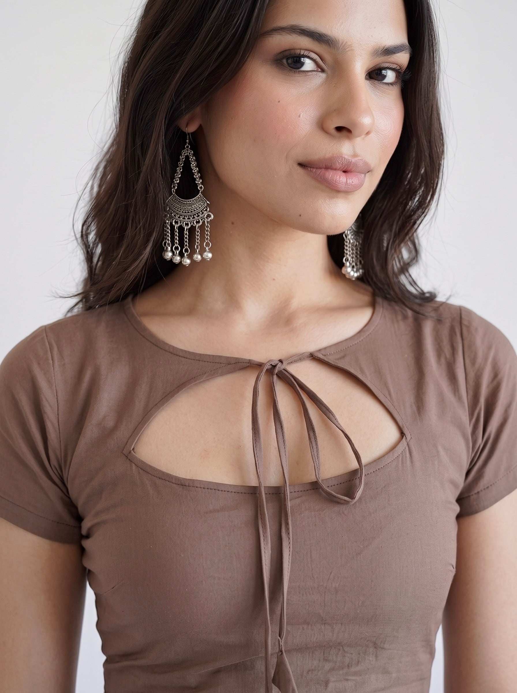 Kahvi Tie-Up Kurti