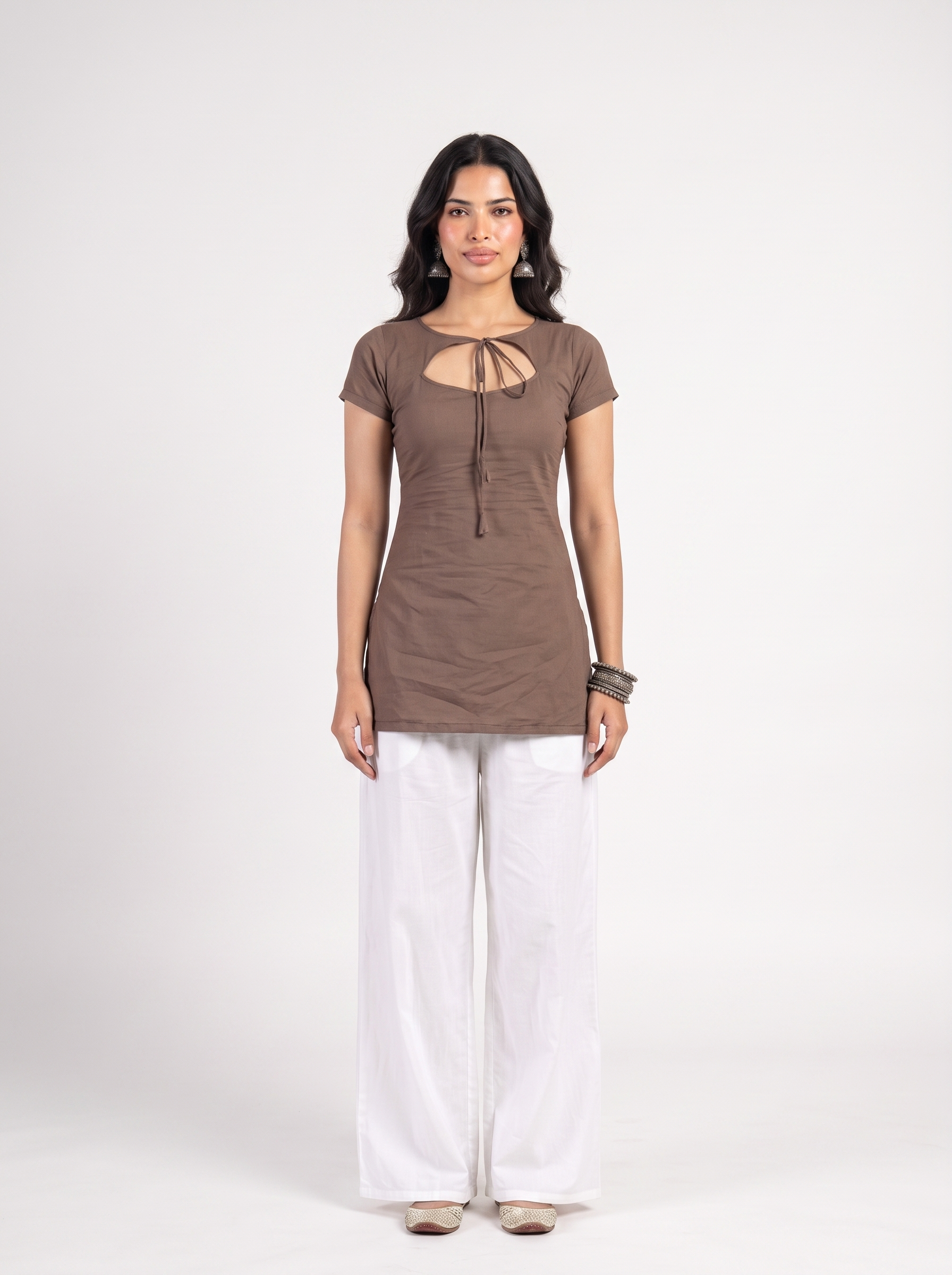Kahvi Tie-Up Kurti
