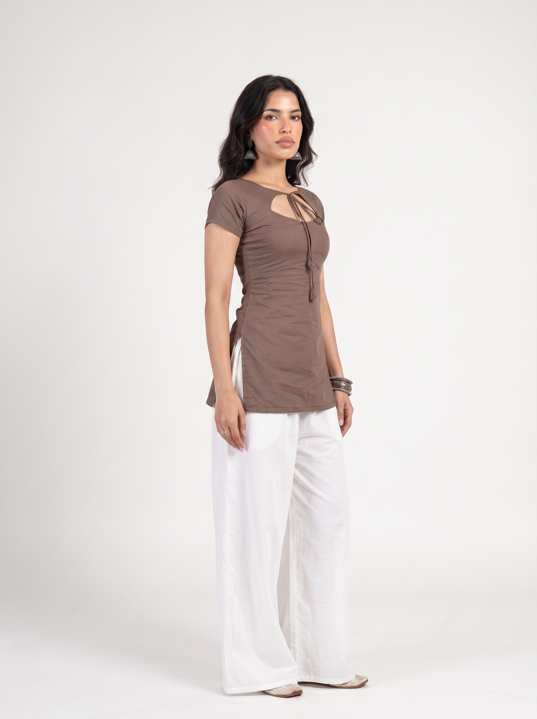 Kahvi Tie-Up Kurti