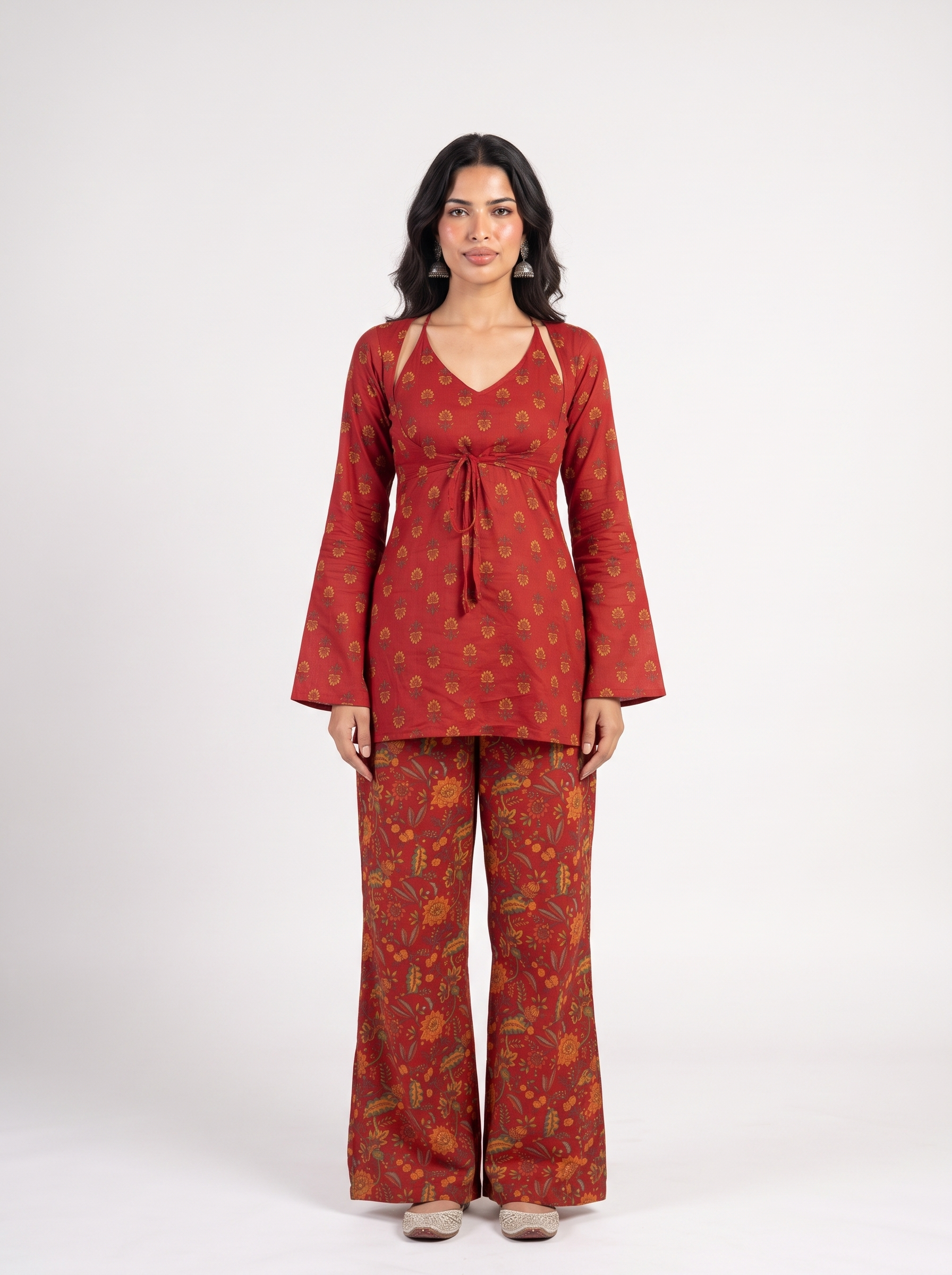 Aarna attached jacket set