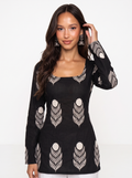 Vaanya Long Sleeve Corset Kurti