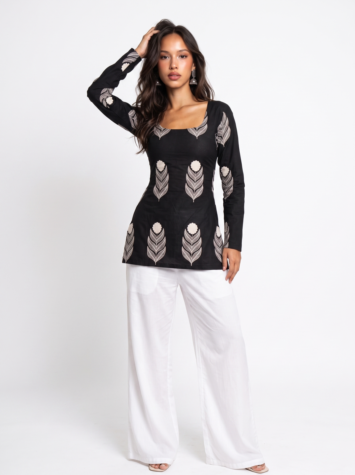Vaanya Long Sleeve Corset Kurti