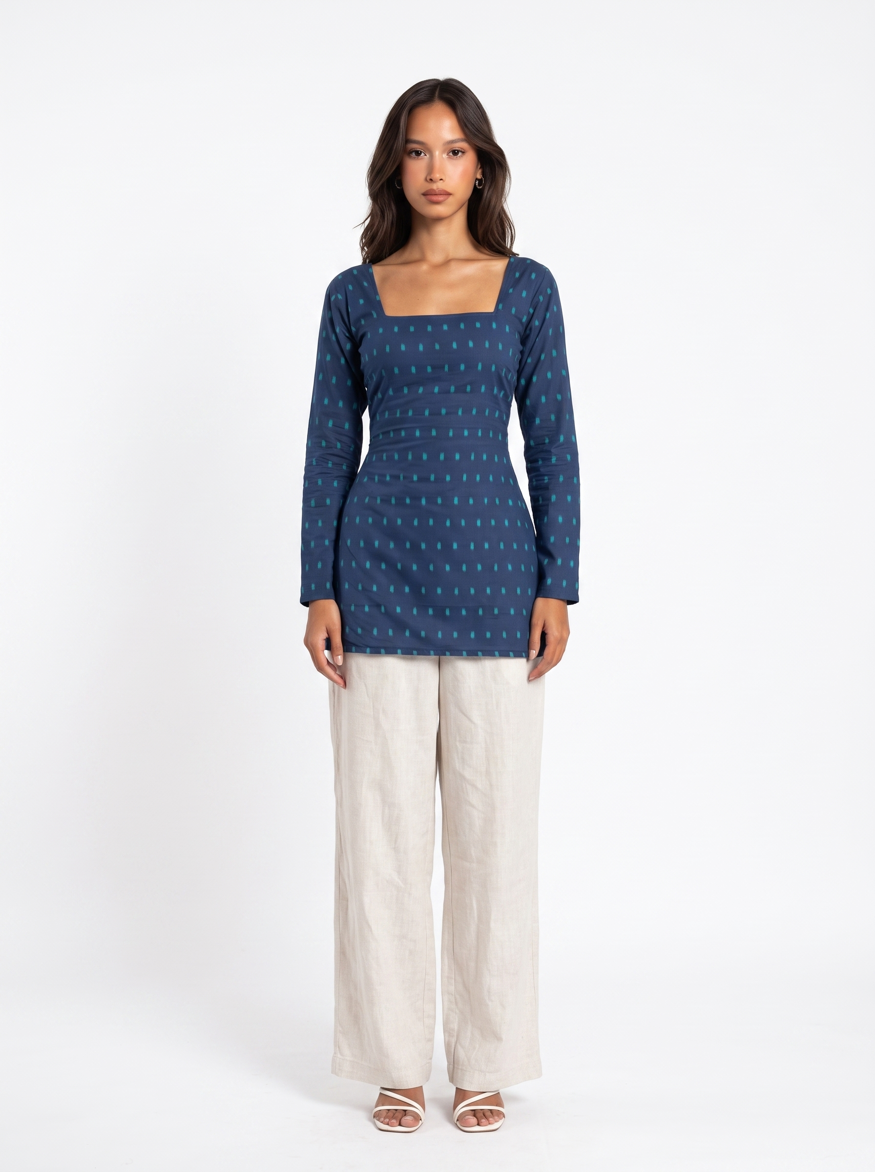 Naisha Full Sleeved Corset Back Kurti