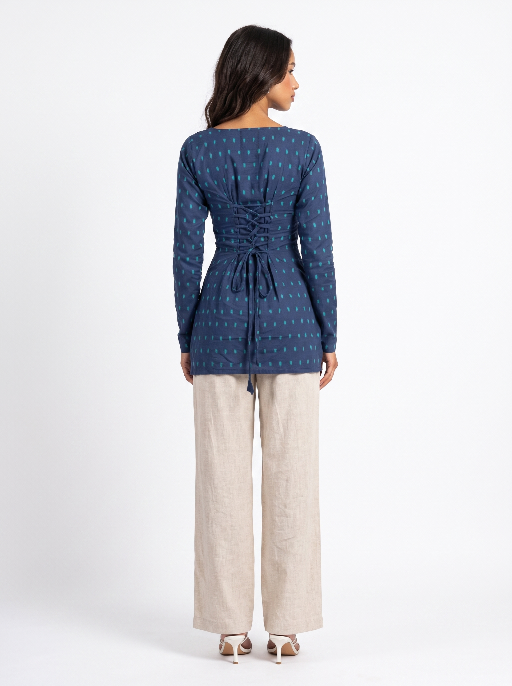 Naisha Full Sleeved Corset Back Kurti