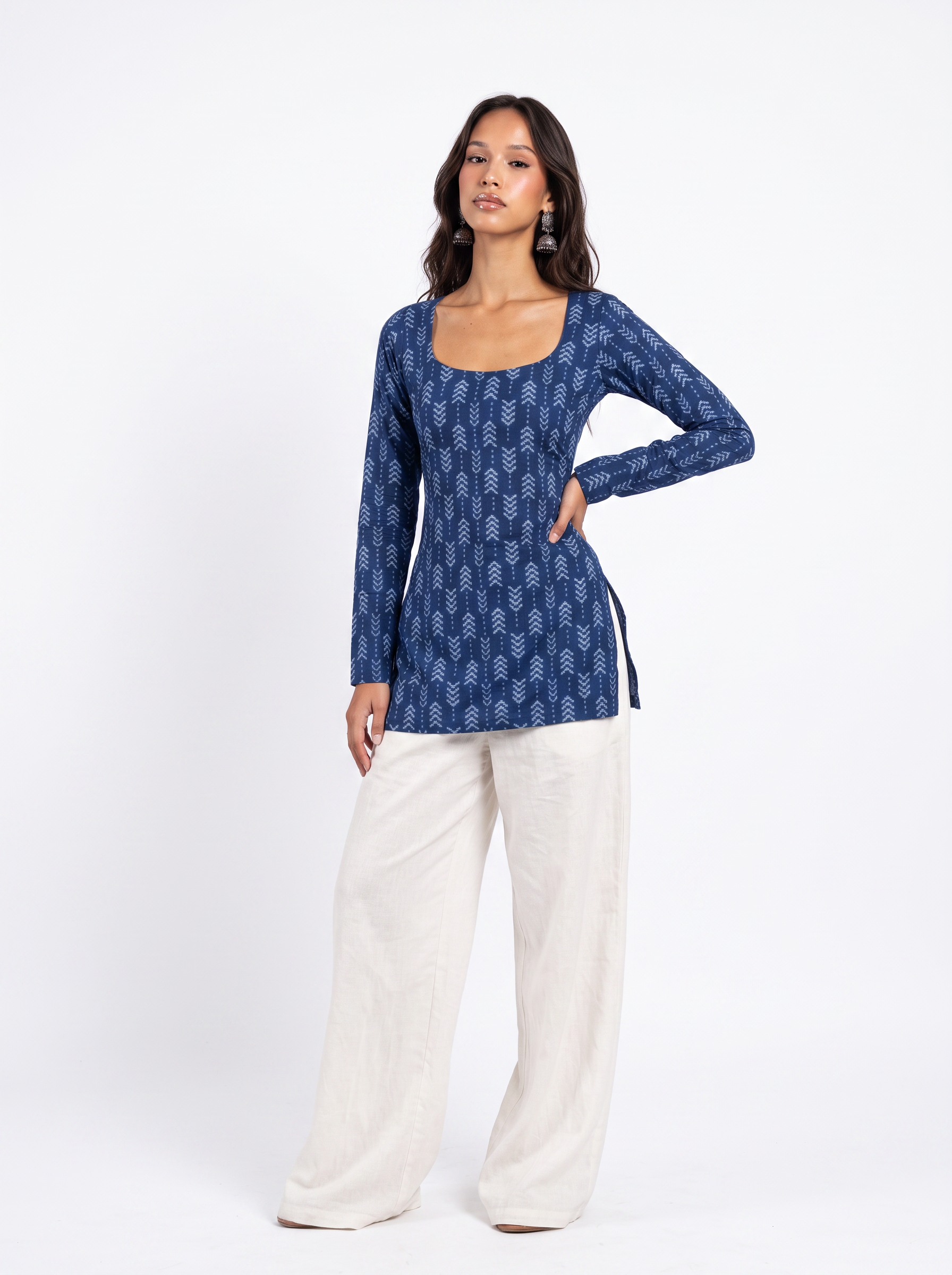 Nivi full sleeved corset back kurti
